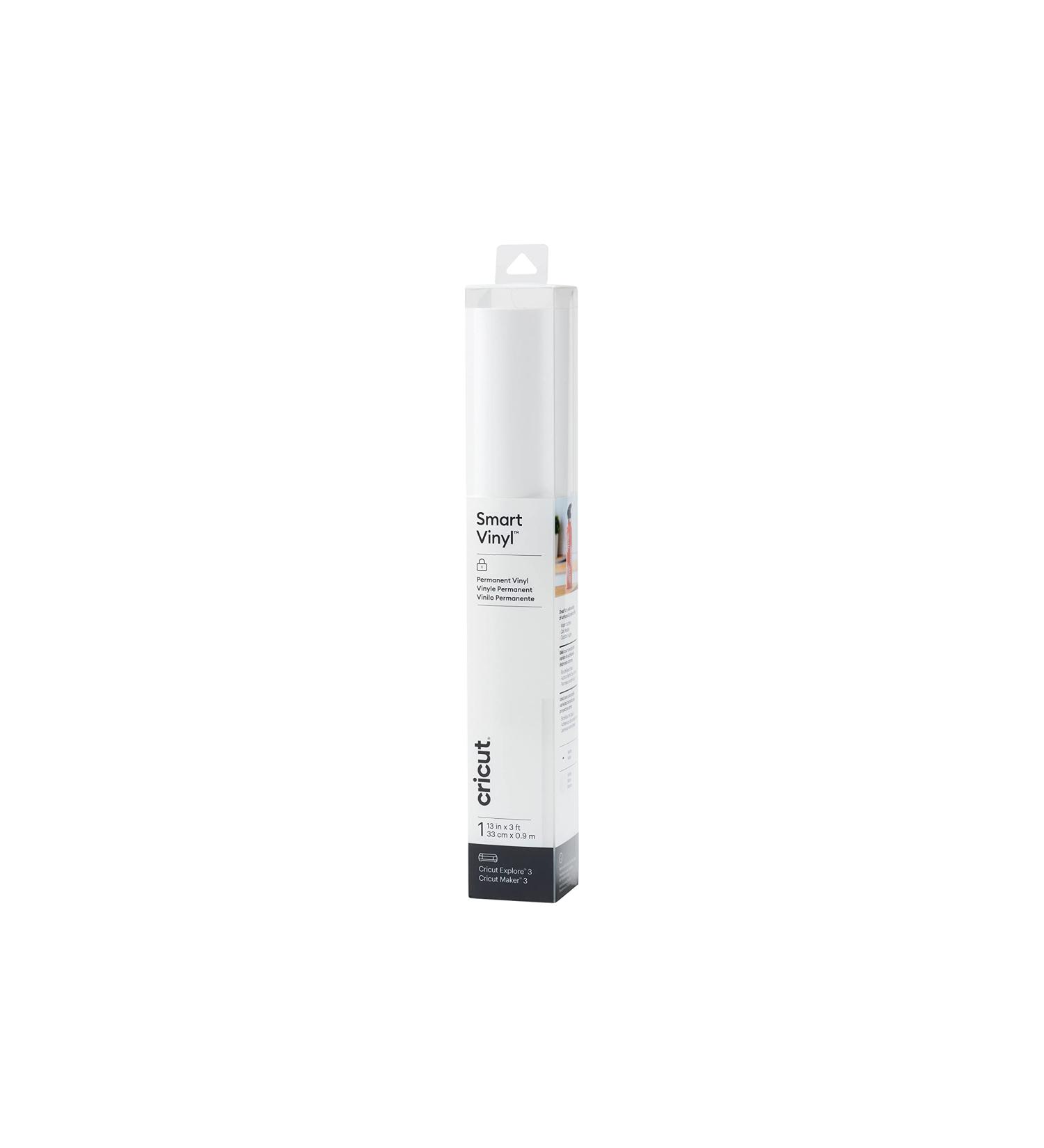 Cricut Smart Permanent Vinyl (13in x 3ft White) for Cricut Explore 3 and Maker 3 - Ideal for DIY Projects, Decals, Stickers & More - All-Weather & Fade-Proof - 3 FT Vinyl White - Buy Online on GoSupps.com