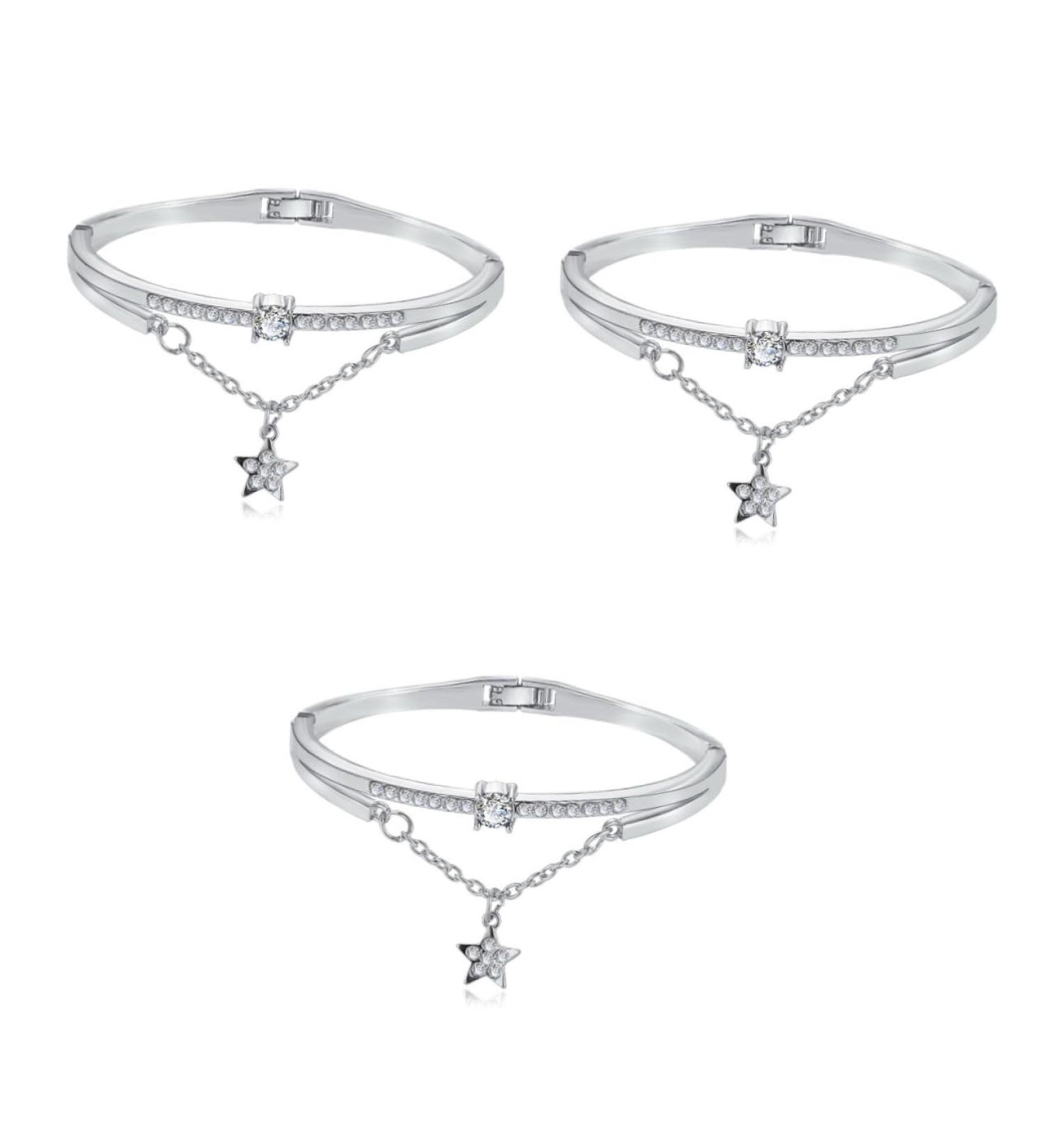 FRCOLOR 3pcs Bracelet for Women Moon Bracelet Gemstone Bracelets Star Hand Jewelry Women Bracelets Crystal Bead Bracelet Womens Bracelets Cuff Bracelet Silver Bracelet Miss Vintage - Buy Online on GoSupps.com