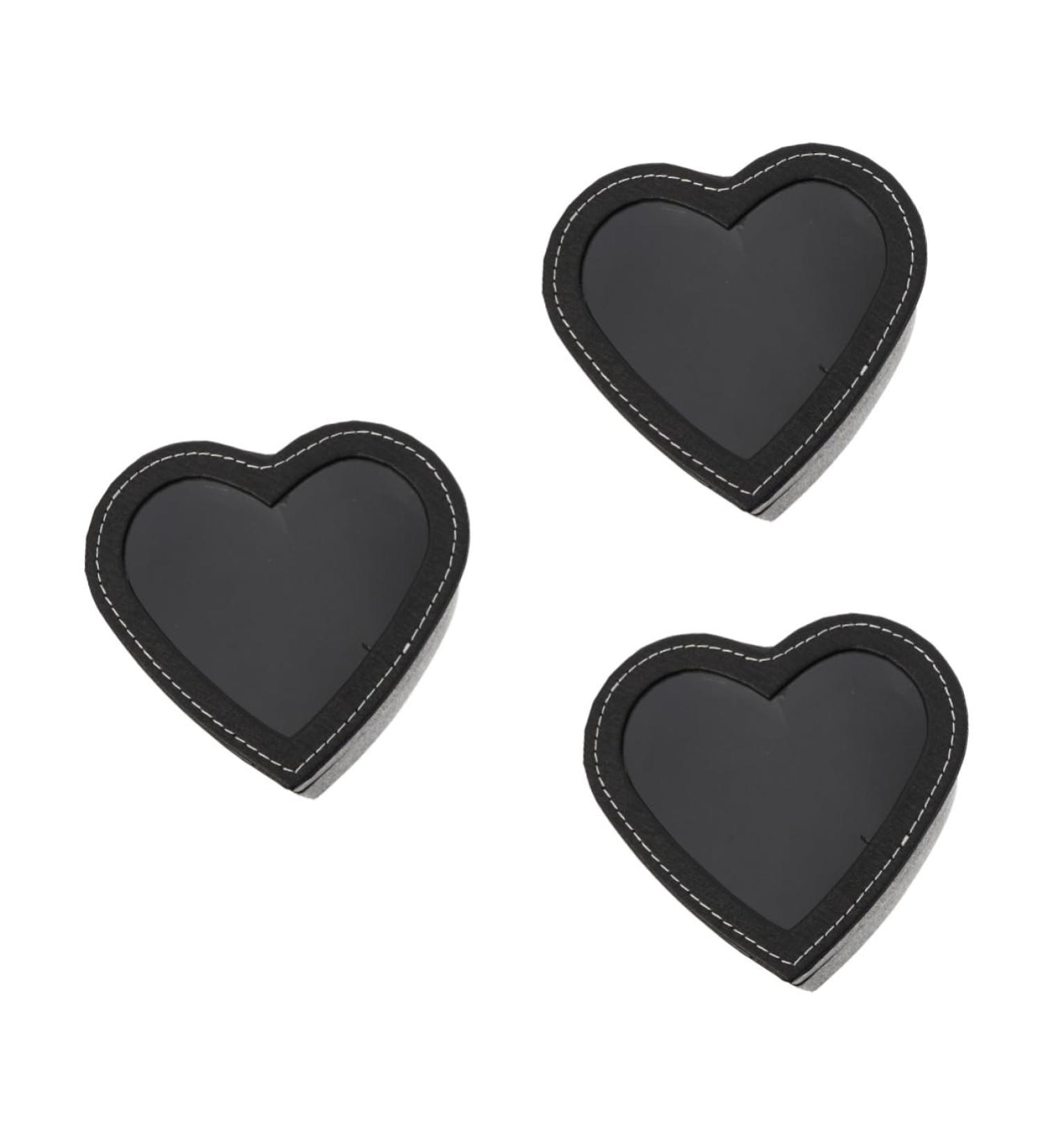 3 Pcs Heart Shaped Window Box Gift Boxes with Lids Christmas Paper Gift Boxes Clear Container with Lid Gift Arrangement Boxes Flower Packing Container Transparent Lid Flowers Skin 1 count (Pack of 1) Blackx3pcs - Buy Online on GoSupps.com