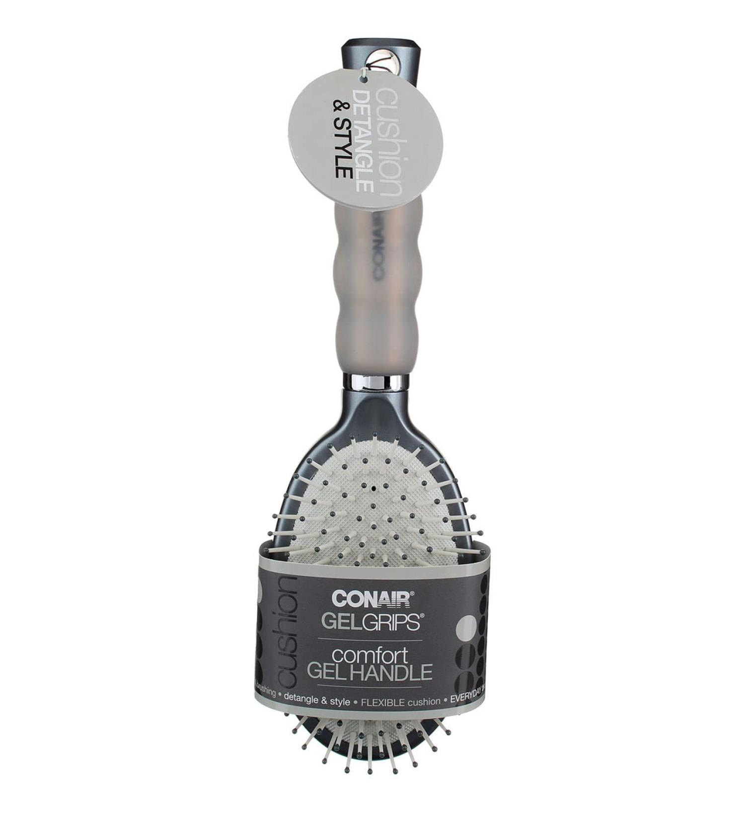 Conair Gel Grips Cushion Hair Brush - Detangle & Style with Comfort Gel Handle - Buy Online on GoSupps.com