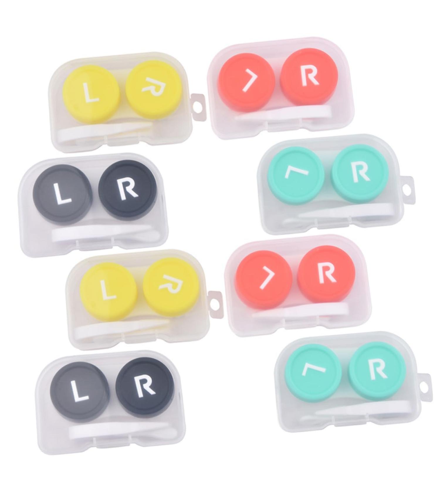 Solustre 16 StK Contact Lens Case - Colorful Glasses Holder for Eye Care & Storage - Ideal for Mass Colored Contact Lenses - Buy Online on GoSupps.com
