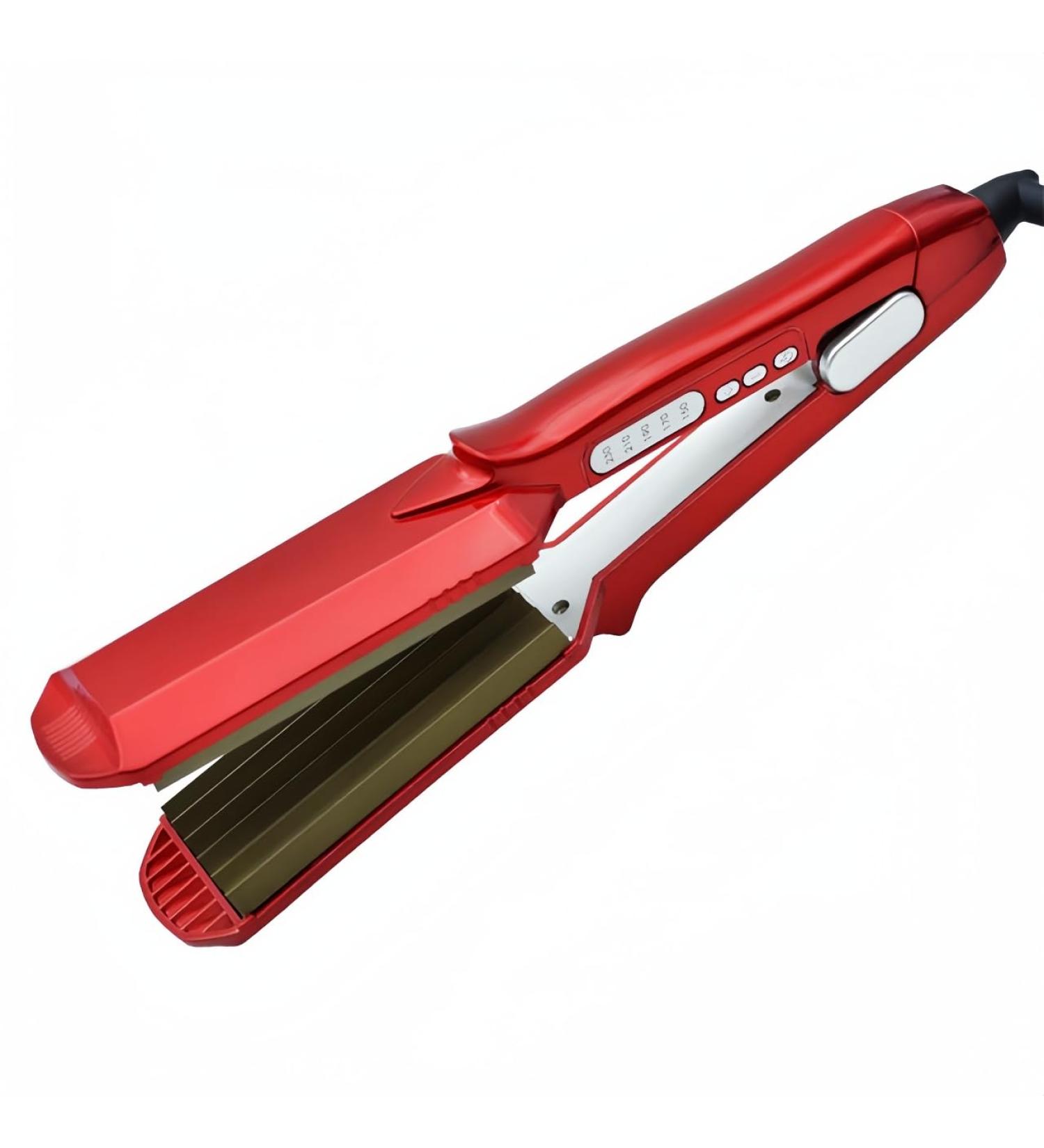 Professional Hair Crimper Waver Iron for All Hair Types - Create Perm Waves, Curls, and Corrugation - Buy Online on GoSupps.com