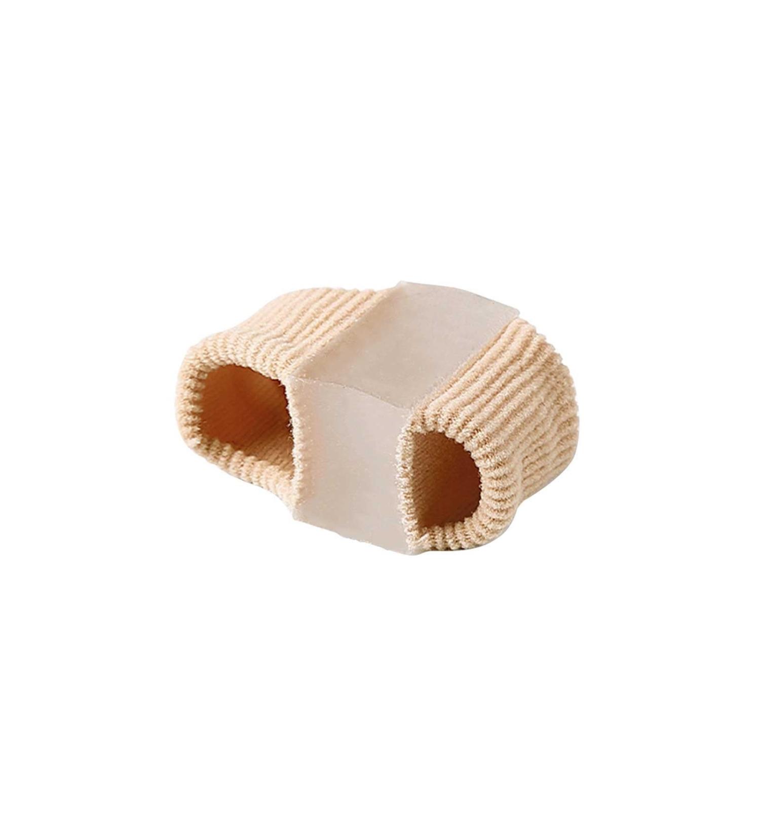 Toe Spacers Separators Wicking Breathable Fabric Bunion Corrector With Gel For Bunion Pain And Overlapping Toe Gel Bunion Corrector With Double Loops tn268 (B One Size) One Size B