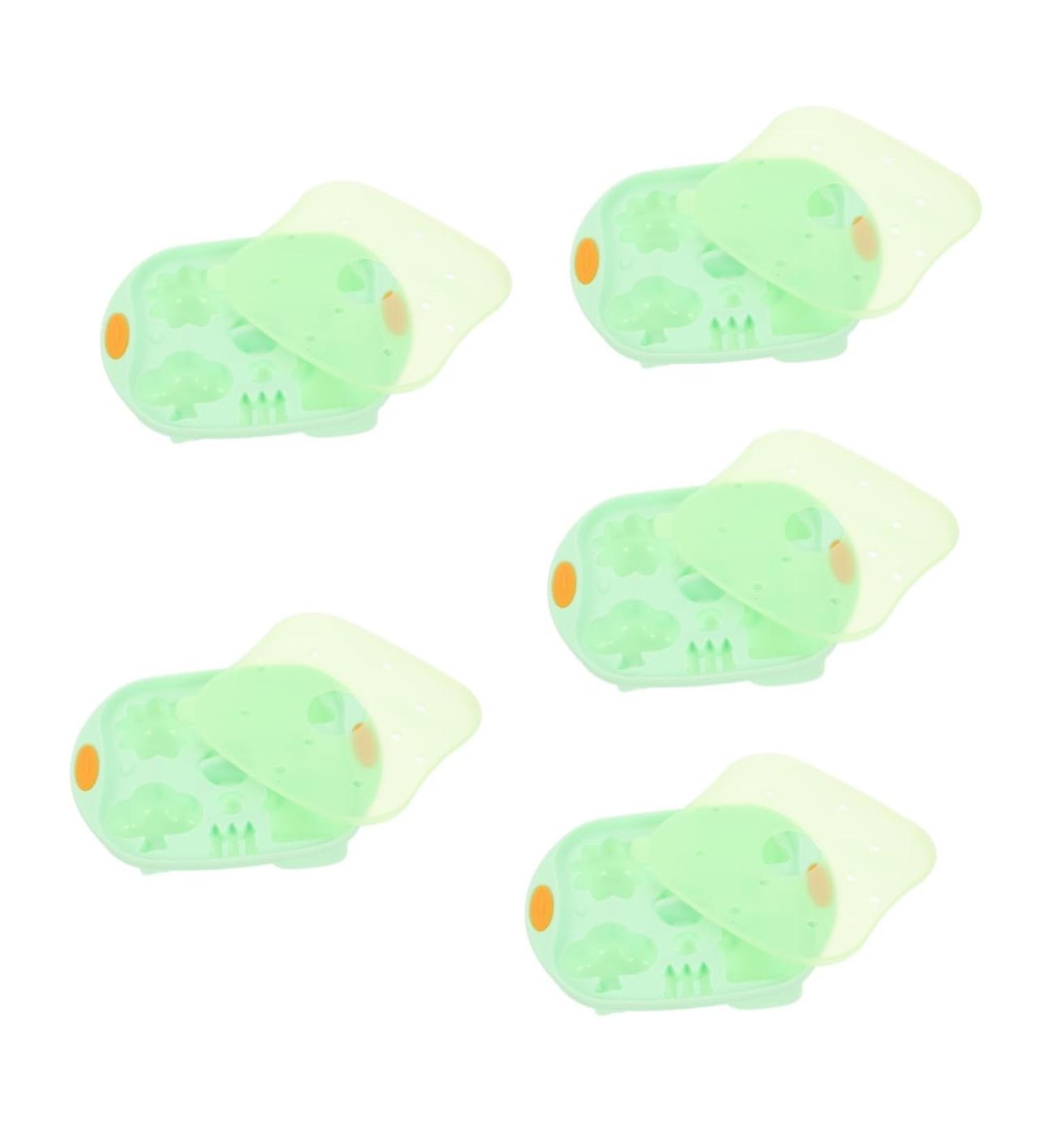 OUNONA 5pcs Baking Tools Mold for Baby Food Silicone Baby Food Molds Professional Silicone Mold DIY for Food Baby Food Silicone Mold Silicone Molds Milk Silica Gel Jelly Infant Products 15X12X3cmx5pcs Greenx5pcs - Buy Online on GoSupps.com