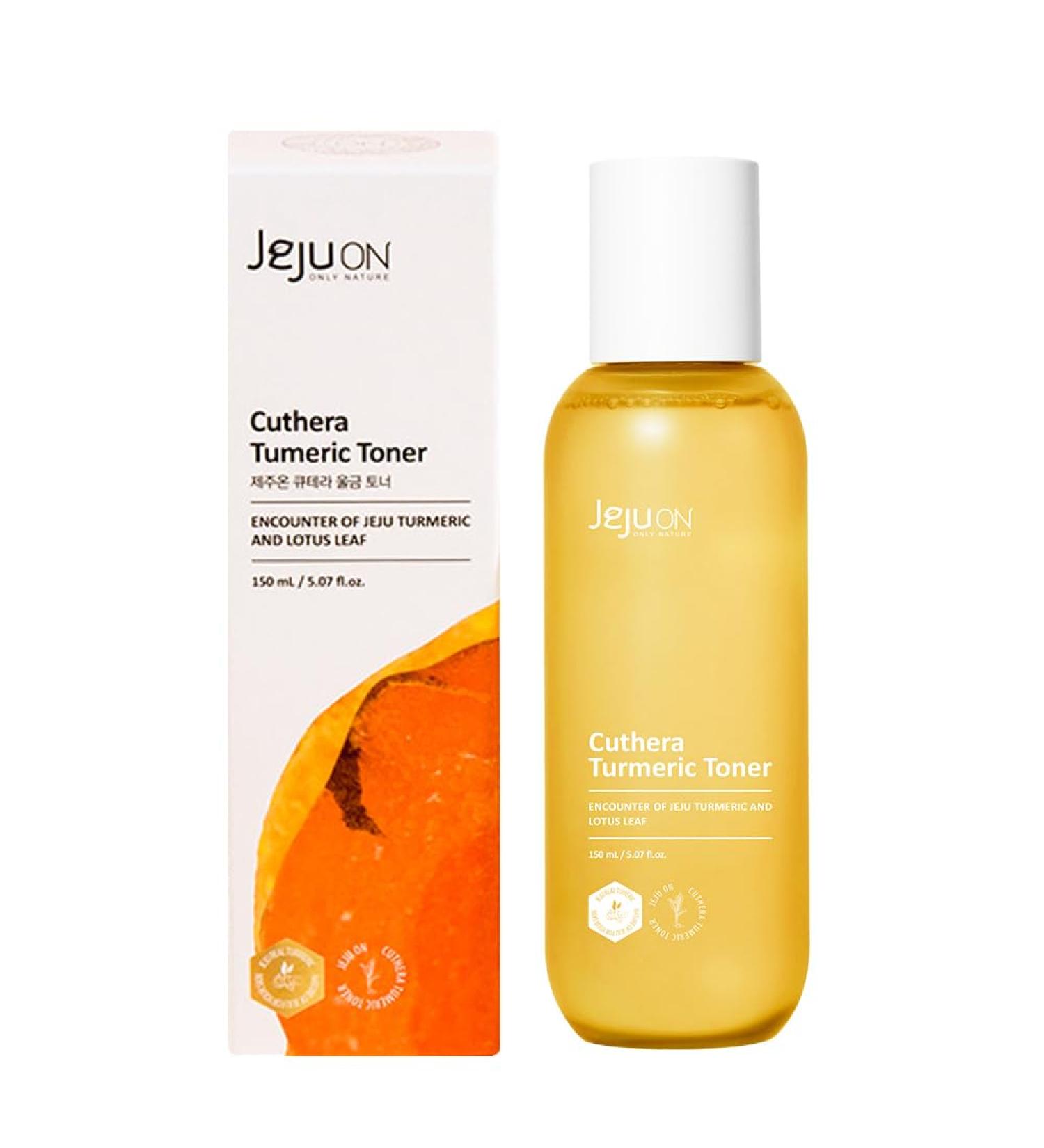 Cuthera Turmeric Essence Korean Toner 5.07 Fl Oz | Vegan Anti-Aging Hydrating Skincare with Jeju Natural Ingredients | Skin Smoothing Moisturizer - Buy Online on GoSupps.com