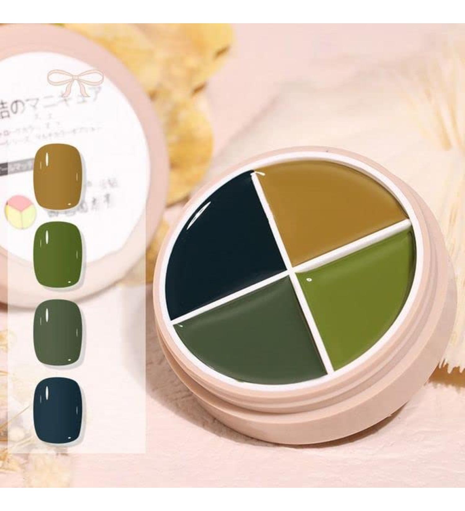 4Colors Solid Canned Cream Nail Gel Polish Painting Base Coat Soak Off UV LED Varnish Gel Jelly Nail Solid Glue Nail Repair Care - (Color: 11) - Buy Online on GoSupps.com