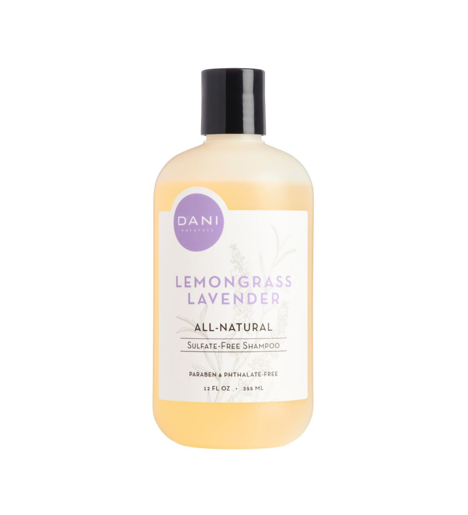 DANI Natural Moisturizing Shampoo - Sulfate Phthalate & Paraben Free Vegan & Cruelty Free - 12 oz Lemongrass Lavender - International Shipping Available - Buy Online on GoSupps.com