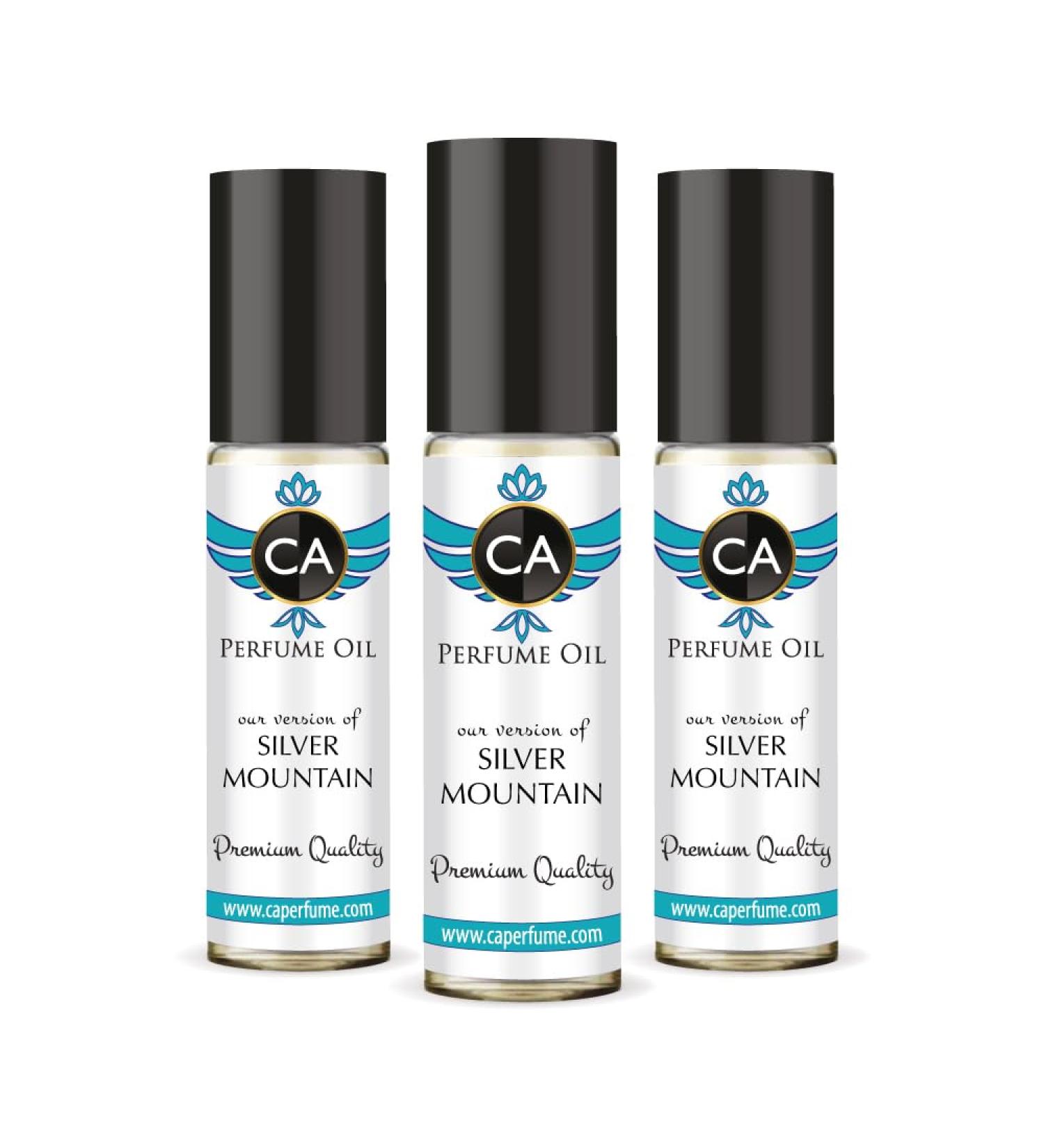 CA Perfume Impression of Silver Mountain For Women Replica Fragrance Body Oil Dupes Alcohol-Free Essential Aromatherapy Sample Travel Size Concentrated Long Lasting Attar Roll-On 0.3 Fl Oz-X3 - Buy Online on GoSupps.com