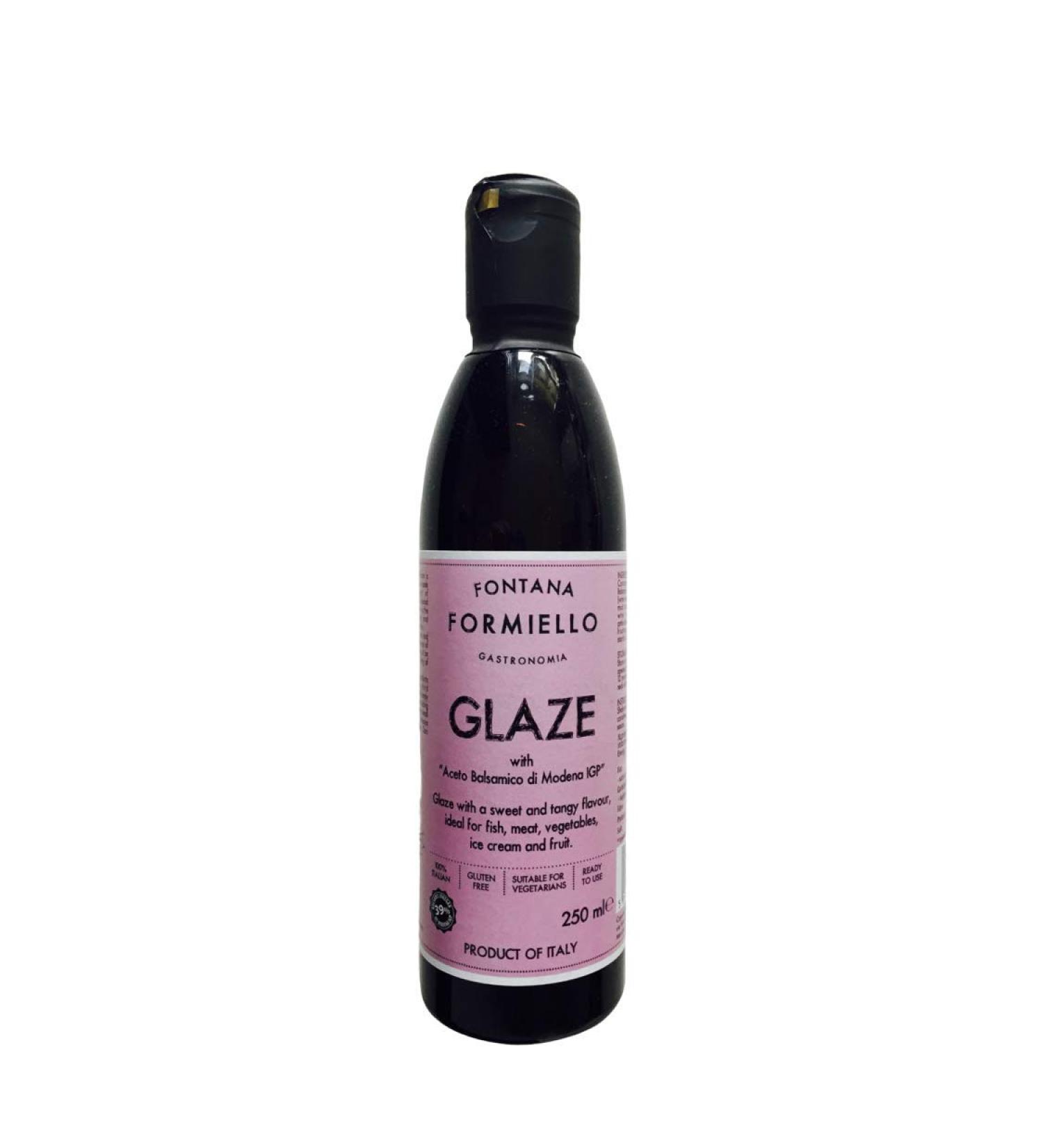 Fontana Formiello Glaze with Balsamic Vinegar of Modena IGP 250ml - Premium Italian Balsamic Glaze - Buy Online on GoSupps.com