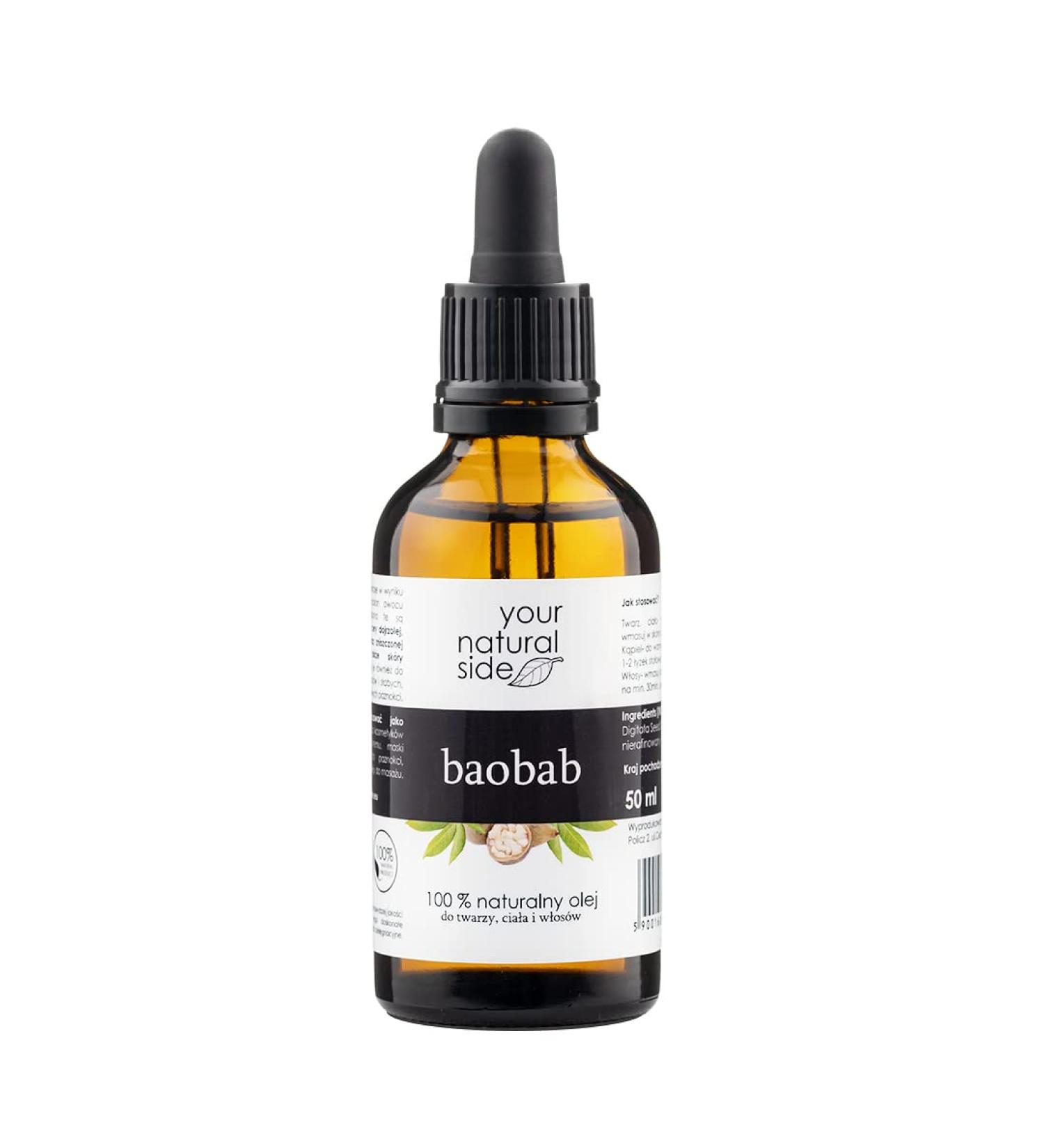 Your Natural Side baobab cosmetic oil | Adansonia Digitata Seed Oil 50 ml unrefined