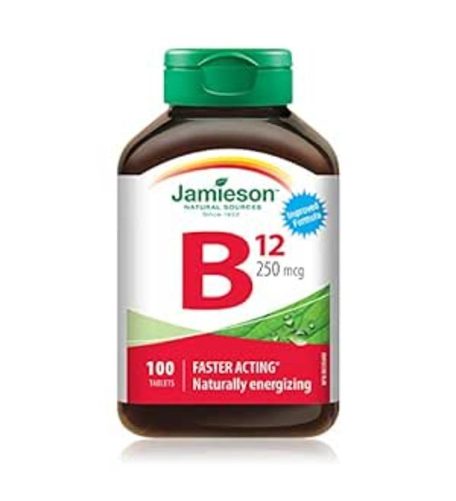 Jamieson Vitamin B12 (Methcycobalamin)250mcg 100 Tablets - Buy Online on GoSupps.com