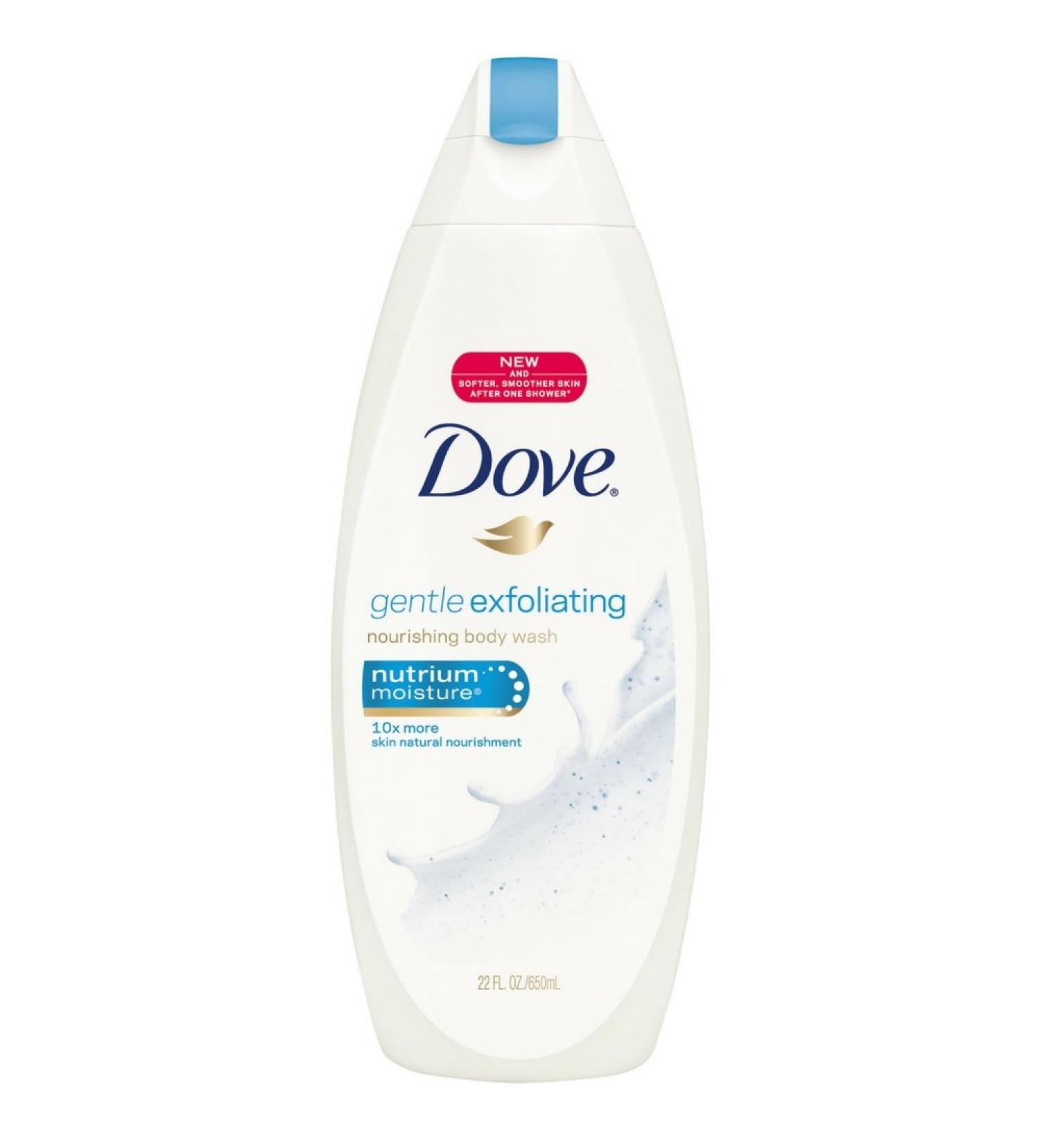 Dove Gentle Exfoliating Nourishment with Nutrium Moisture Body Wash 24 oz (Pack of 6)