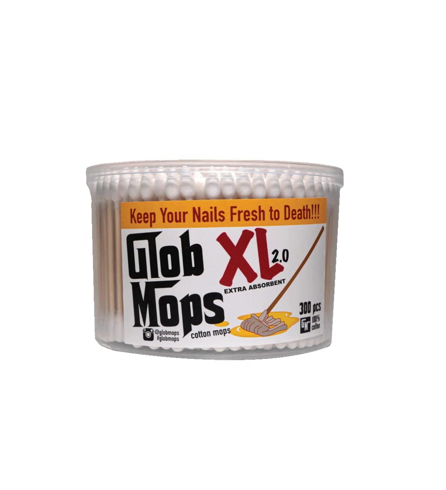 Glob Mops XL 2.0 X-Large (Pack of 300) - Premium Quality Cotton Swabs for Dabbing - Buy Online on GoSupps.com