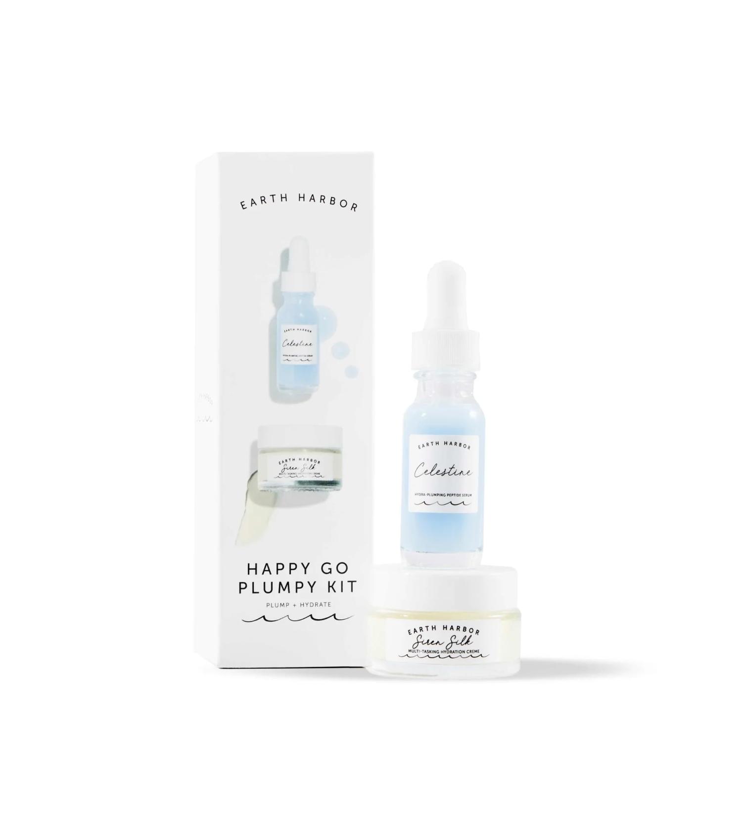 Buy HAPPY GO PLUMPY Kit by Earth Harbor - 10 mL CELESTINE & 15 mL SIREN SILK - International Shipping Available - Buy Online on GoSupps.com