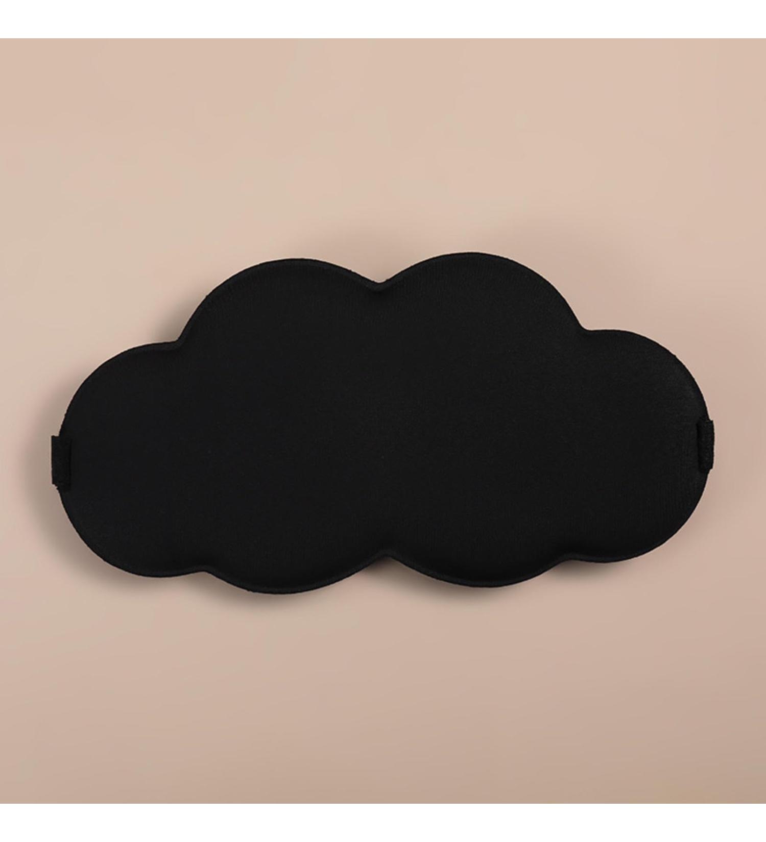Seamless Warm Double-Sided Ice Silk Eye Mask - Black | Cloud Eye Shield | Free Shipping - Buy Online on GoSupps.com