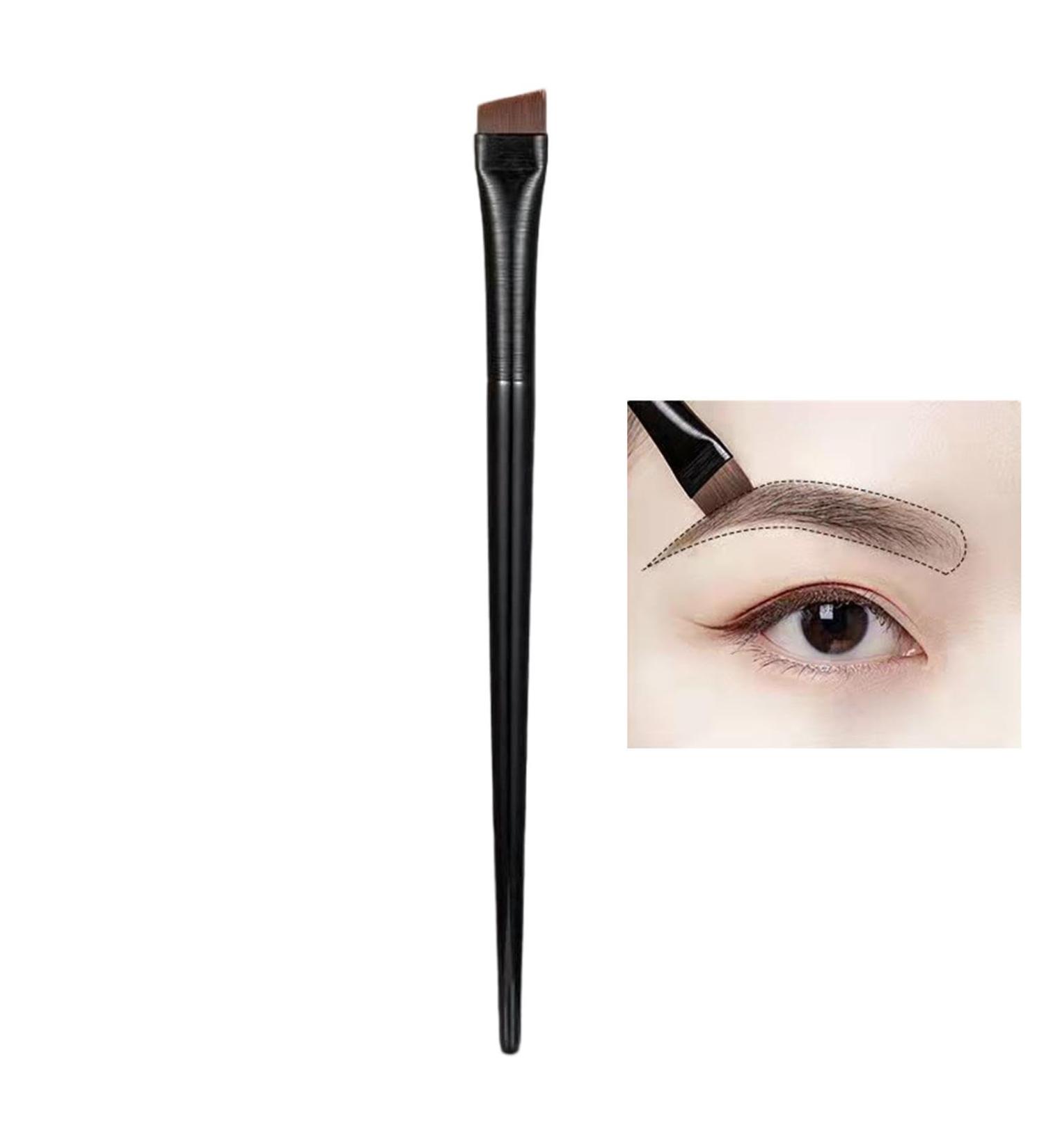 Eye Brow Brush | Angled Eyeliner Brush - Eyebrow and Liner Brush Angled with Ergonomic Handle for Comfortable Precision Control A101 - Buy Online on GoSupps.com