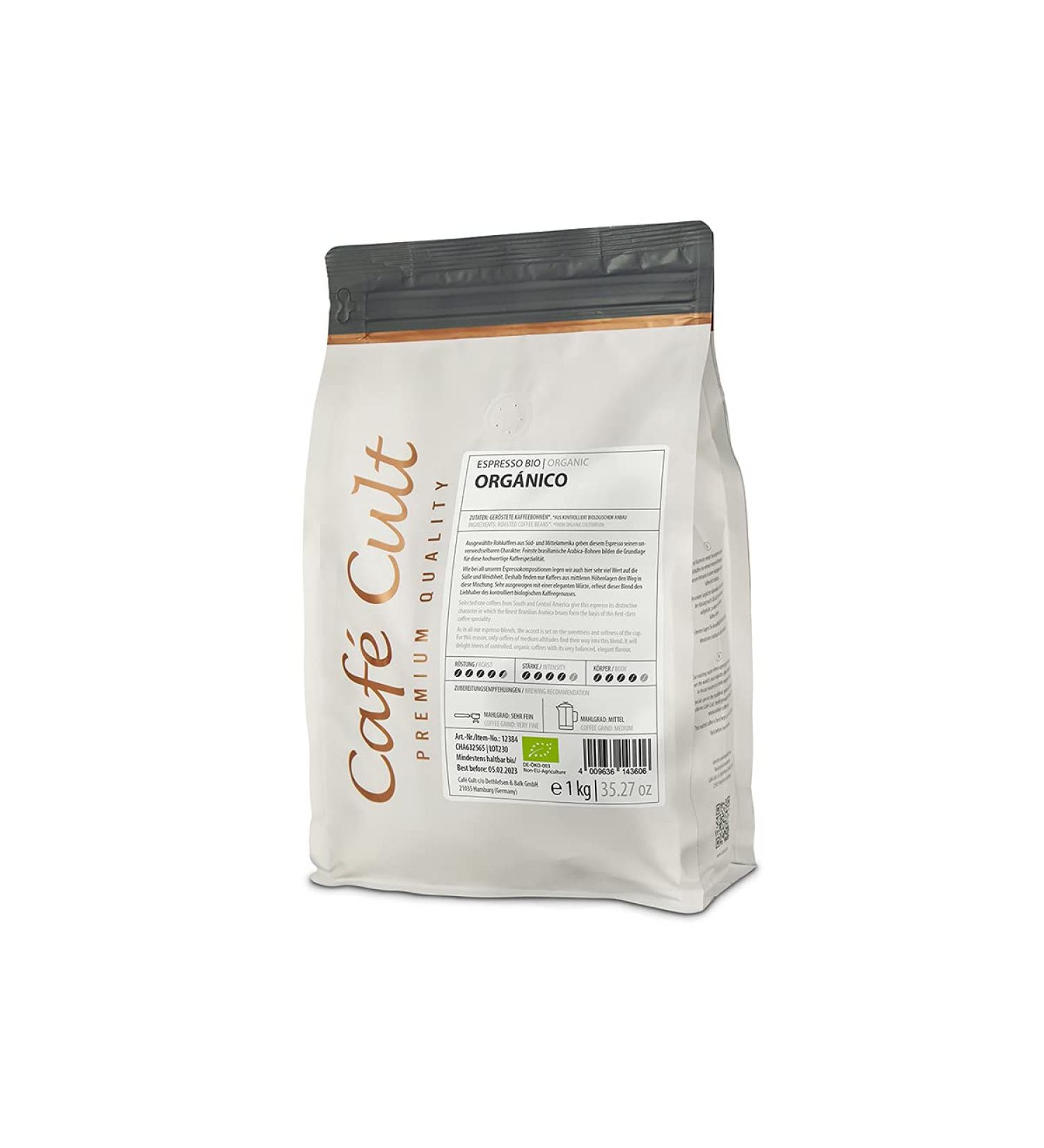 Cafe Cult Hamburg Cafe Cult ESPRESSO ORGANICO BIO whole beans ORGANIC 1KG