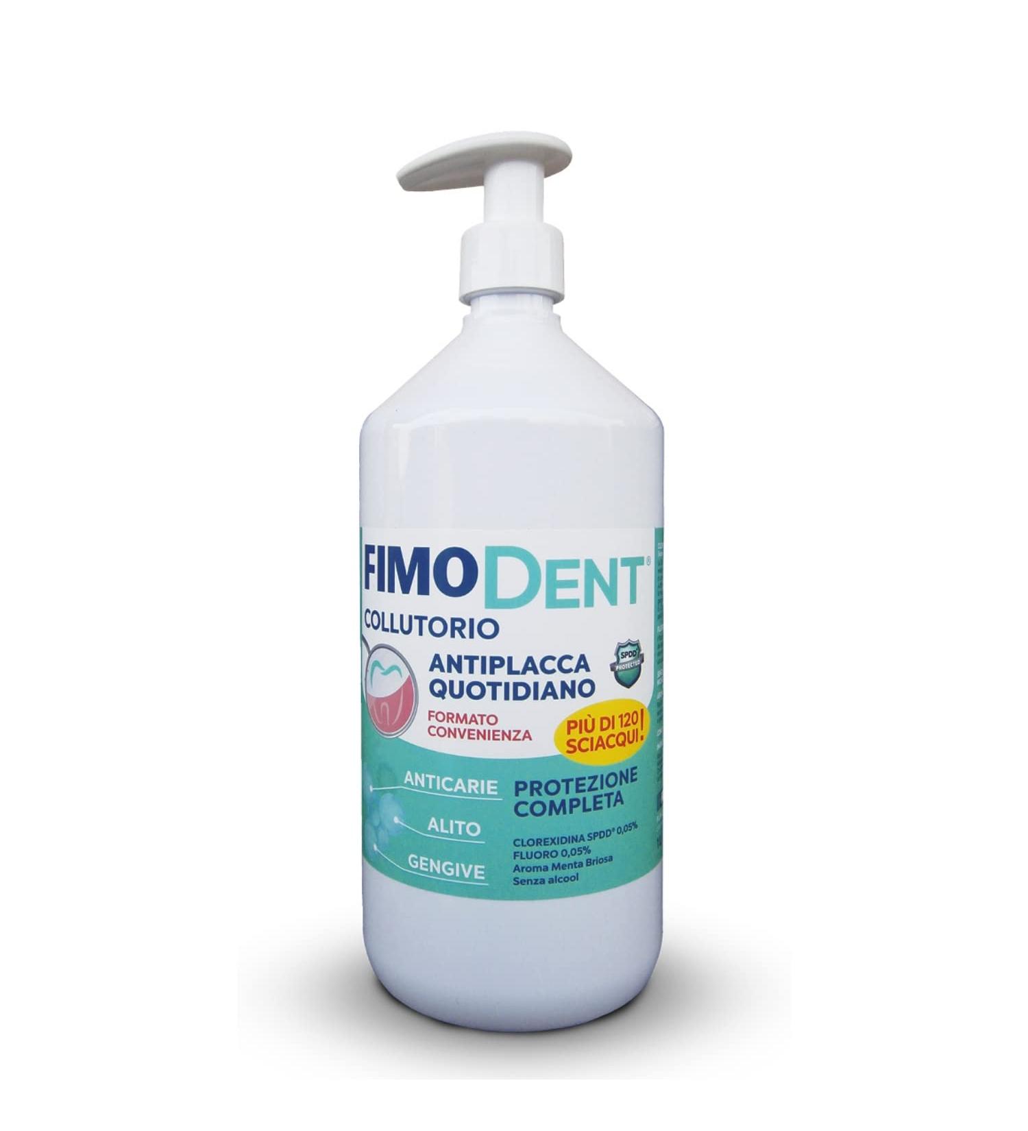 Daily Anti-Plaque Mouthwash Chlorhexidine 0.05% and Fluoride - Daily Protection of Cavities Gums and Breath - Mint Flavor 1000ml - Buy Online on GoSupps.com