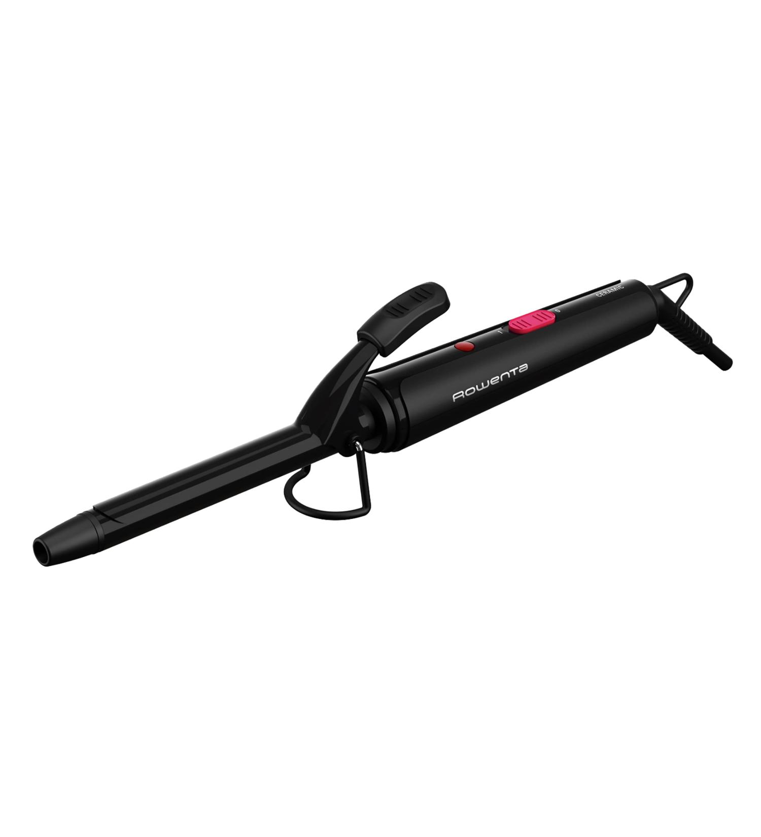 Rowenta CF2119 Curling Iron - 16mm Ceramic Curling Wand for Fixed Curls | Gentle Warmth & Cool Tip | Safe Use | 360 Turning Cable | Black/Pink & Black/Red - Buy Online on GoSupps.com