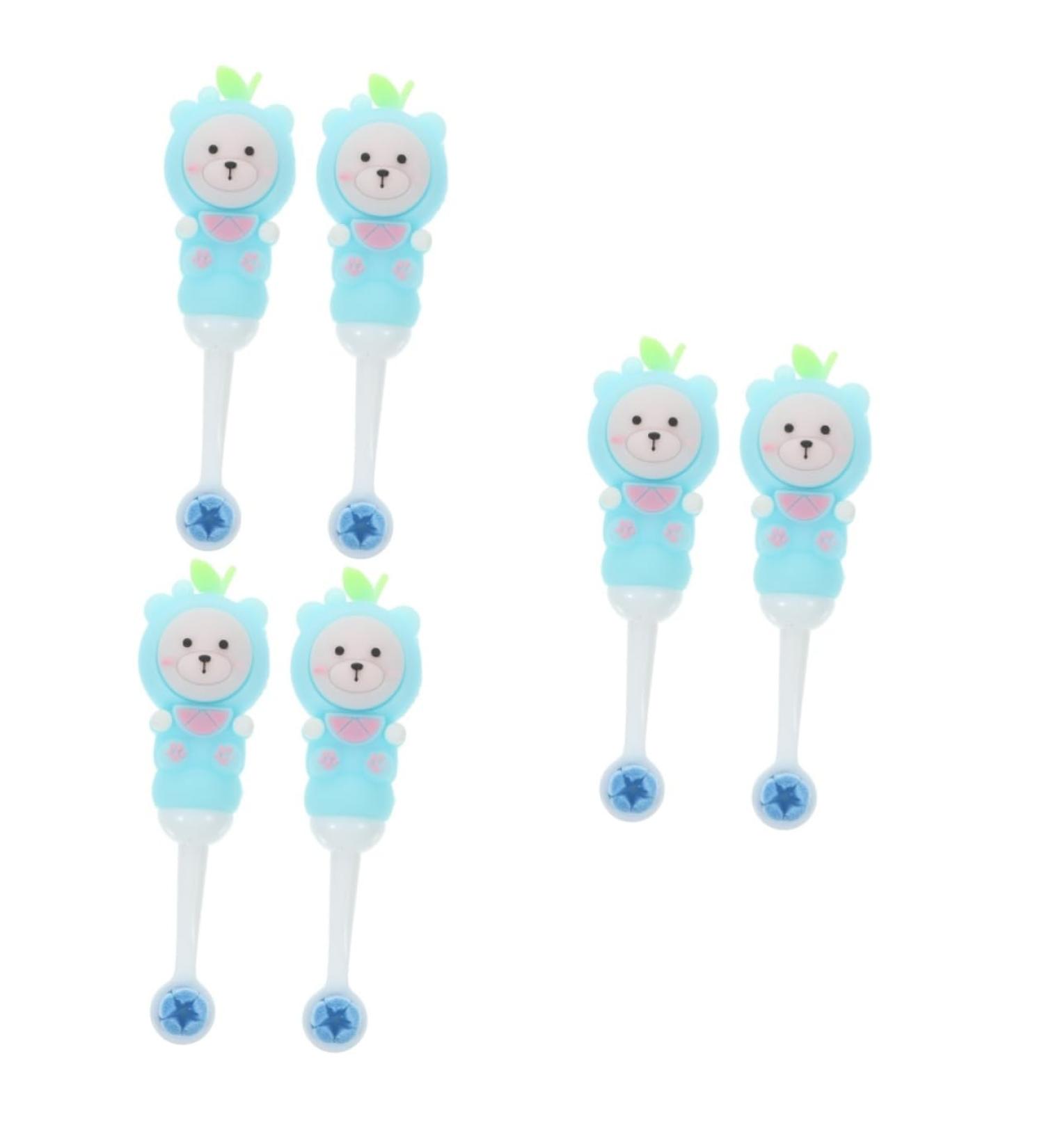 Healeved 6-Pack Children's Toothbrushes with Soft Bristles & Bear Covers - Gentle Care for Toddlers & Kids | Travel-Friendly Toothbrush Set - Buy Online on GoSupps.com