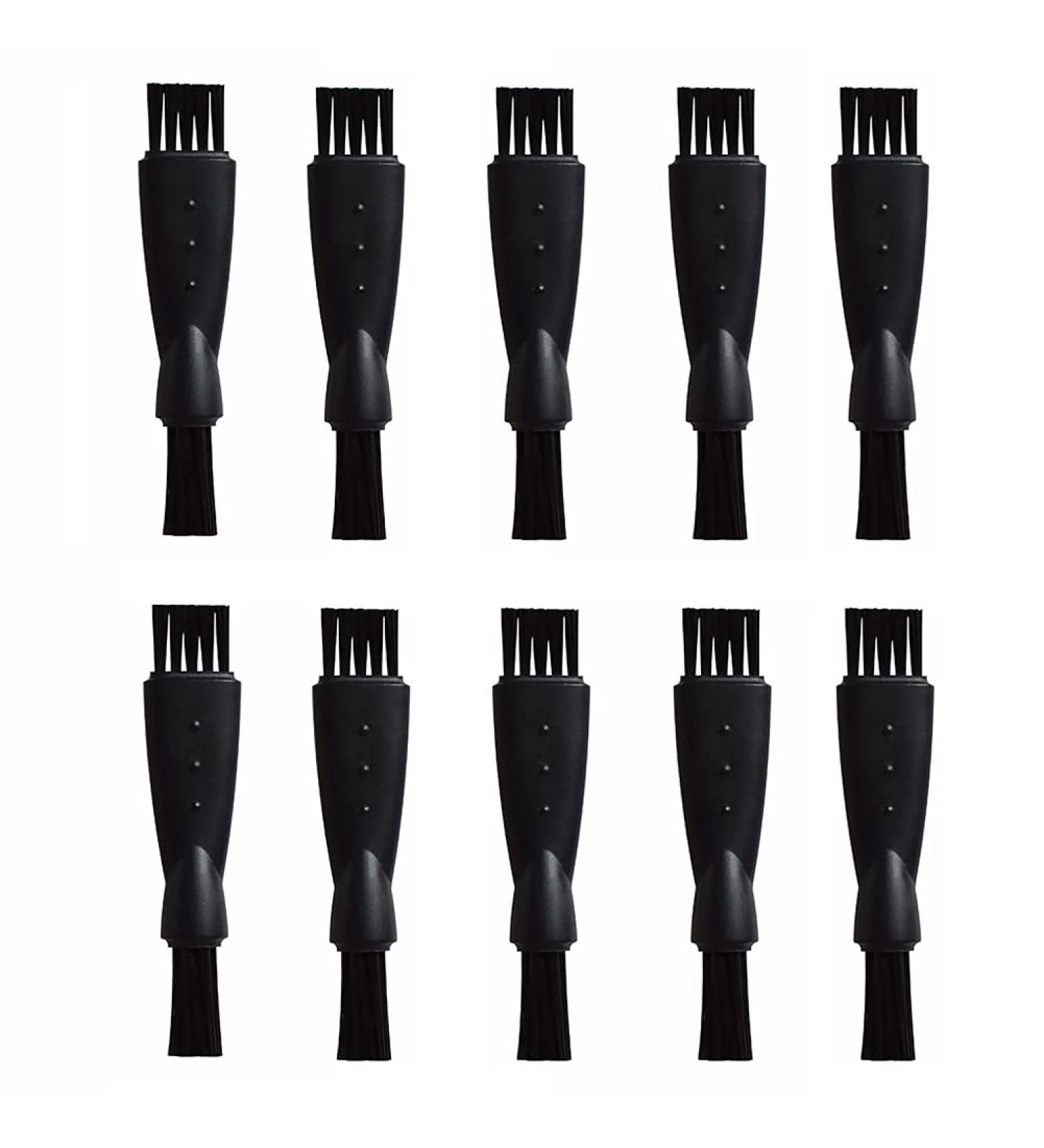 10pcs Men's Electric Shaver Cleaning Brush - Replacement Brushes for Hair Removal and Shaving Razor - Black - Buy Online on GoSupps.com