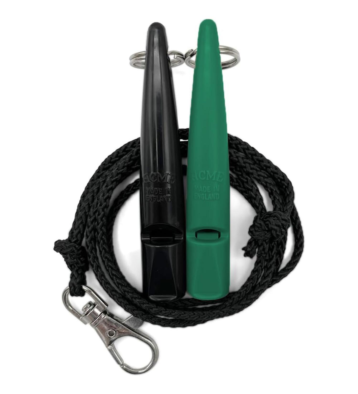 Acme Dog Whistle No.211.5 Double Pack | 2 Pipes (Black + Emerald Green) | Ideal for Recall & Training | International Shipping Available - Buy Online on GoSupps.com