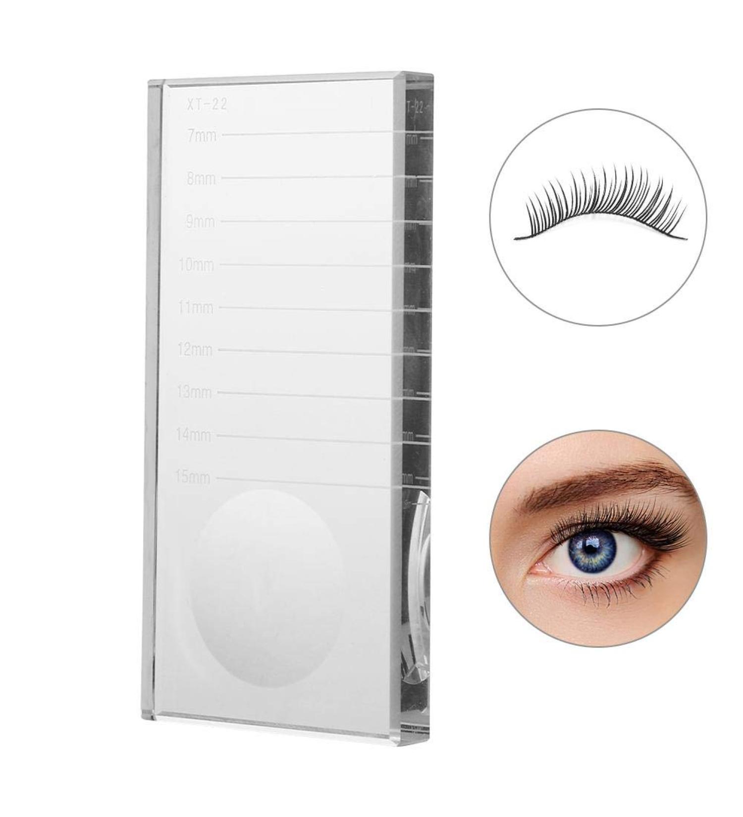 Buy Crystal Glass Eyelash Pallet - Durable Transparent Adhesive Holder for Extensions & Makeup - Buy Online on GoSupps.com