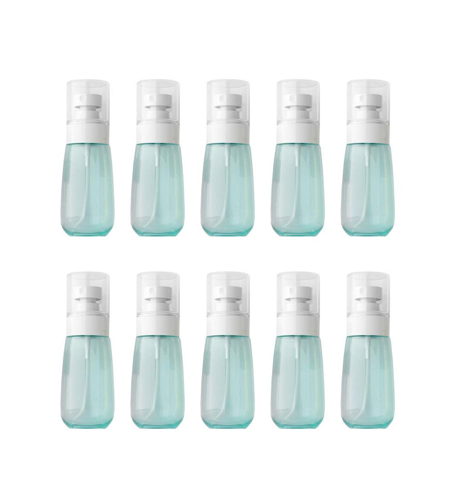 VOANZO 10PCS 60ml Spray Bottles - Mini Transparent Blue Cosmetics Sunscreen & Essential Oil Perfume Sprayers for Travel - Buy Online on GoSupps.com