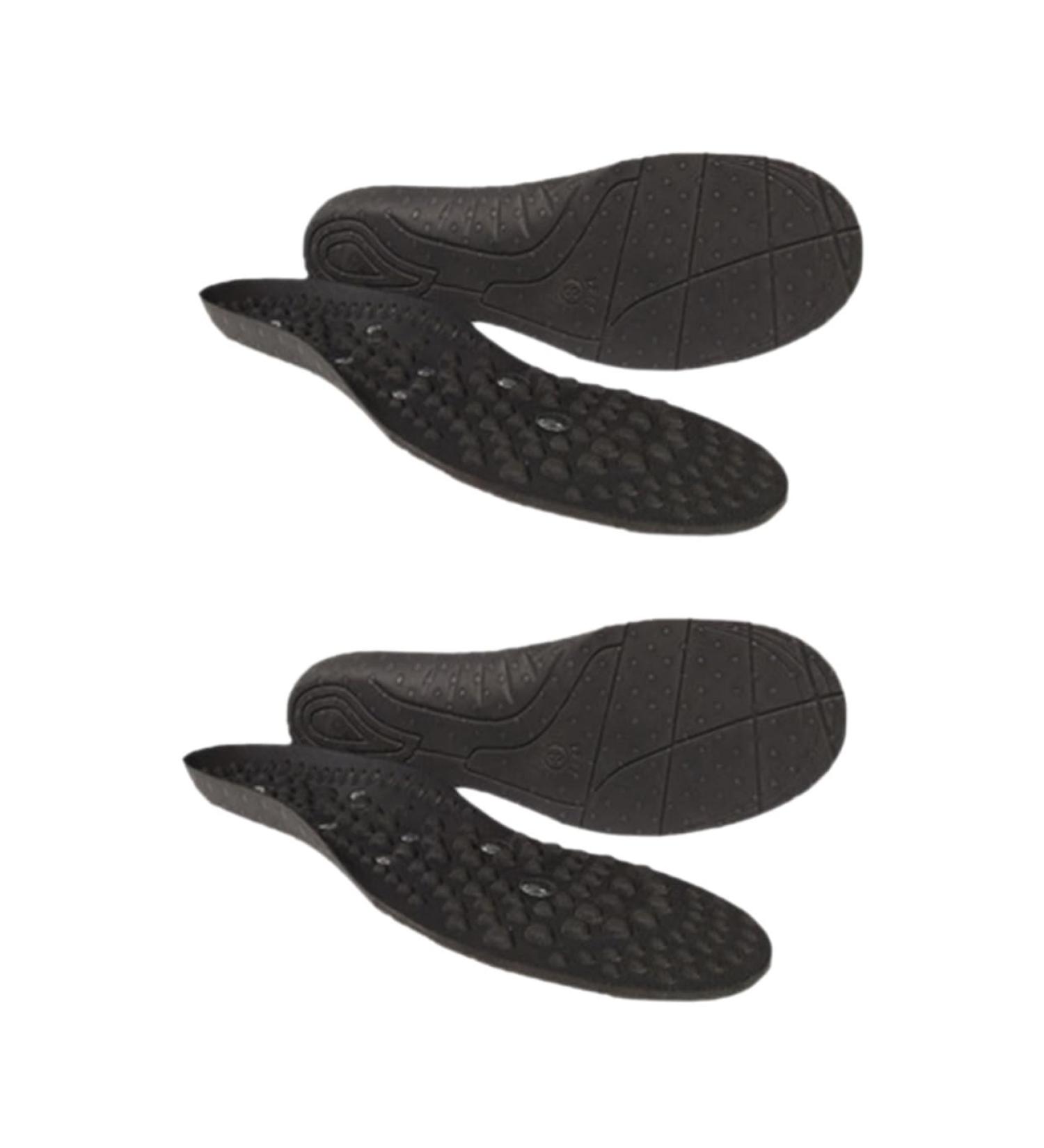 2 Pairs Magnetic Massage Insoles for Foot Care - Arch Support Insoles - Comfort and Pain Relief - Black - Buy Online on GoSupps.com