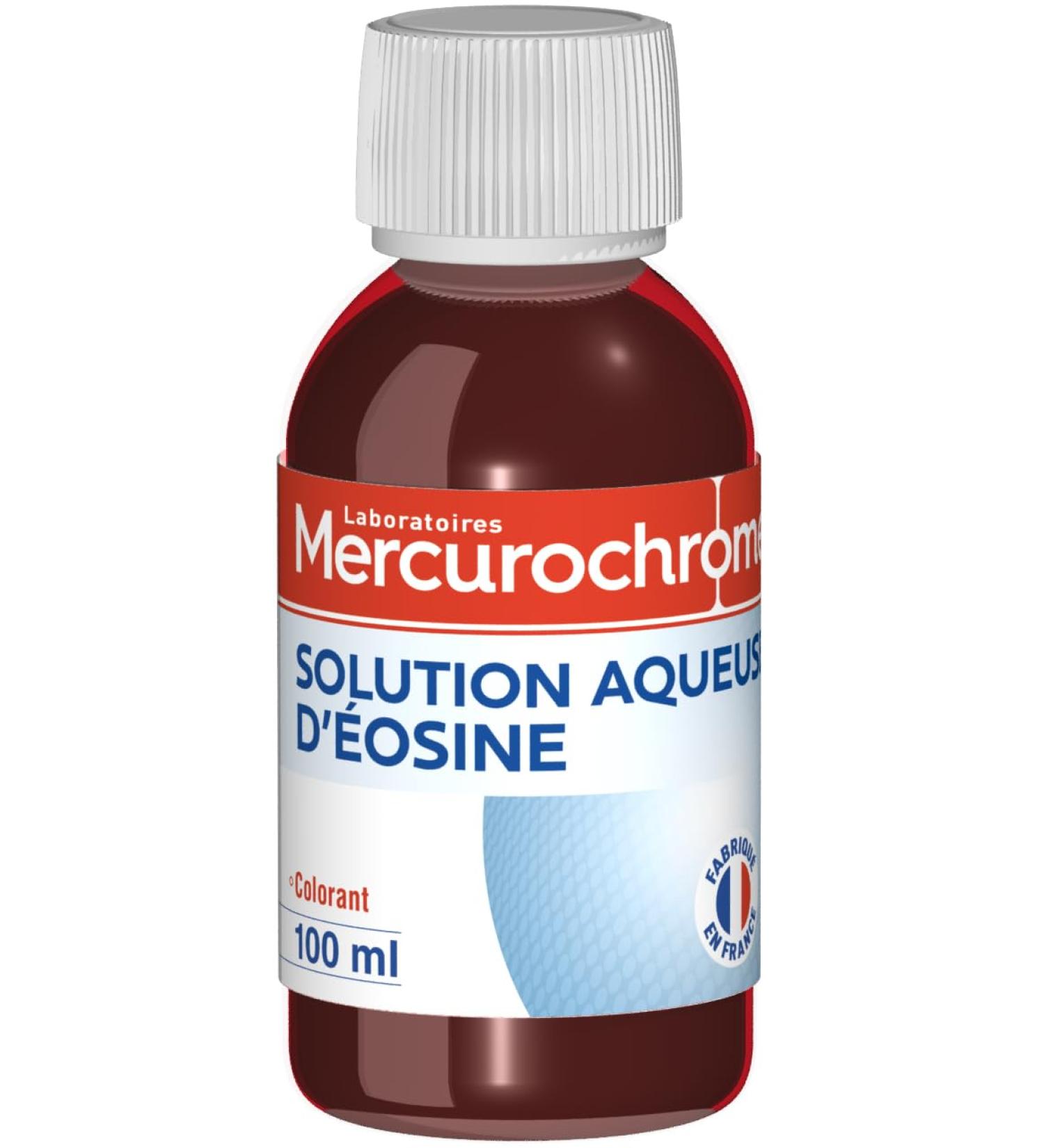 MERCUROCHROME - Aqueous solution of eosin - 100 mL - Can be used as a dye - To be used diluted in a cosmetic base - Made in F - Buy Online on GoSupps.com