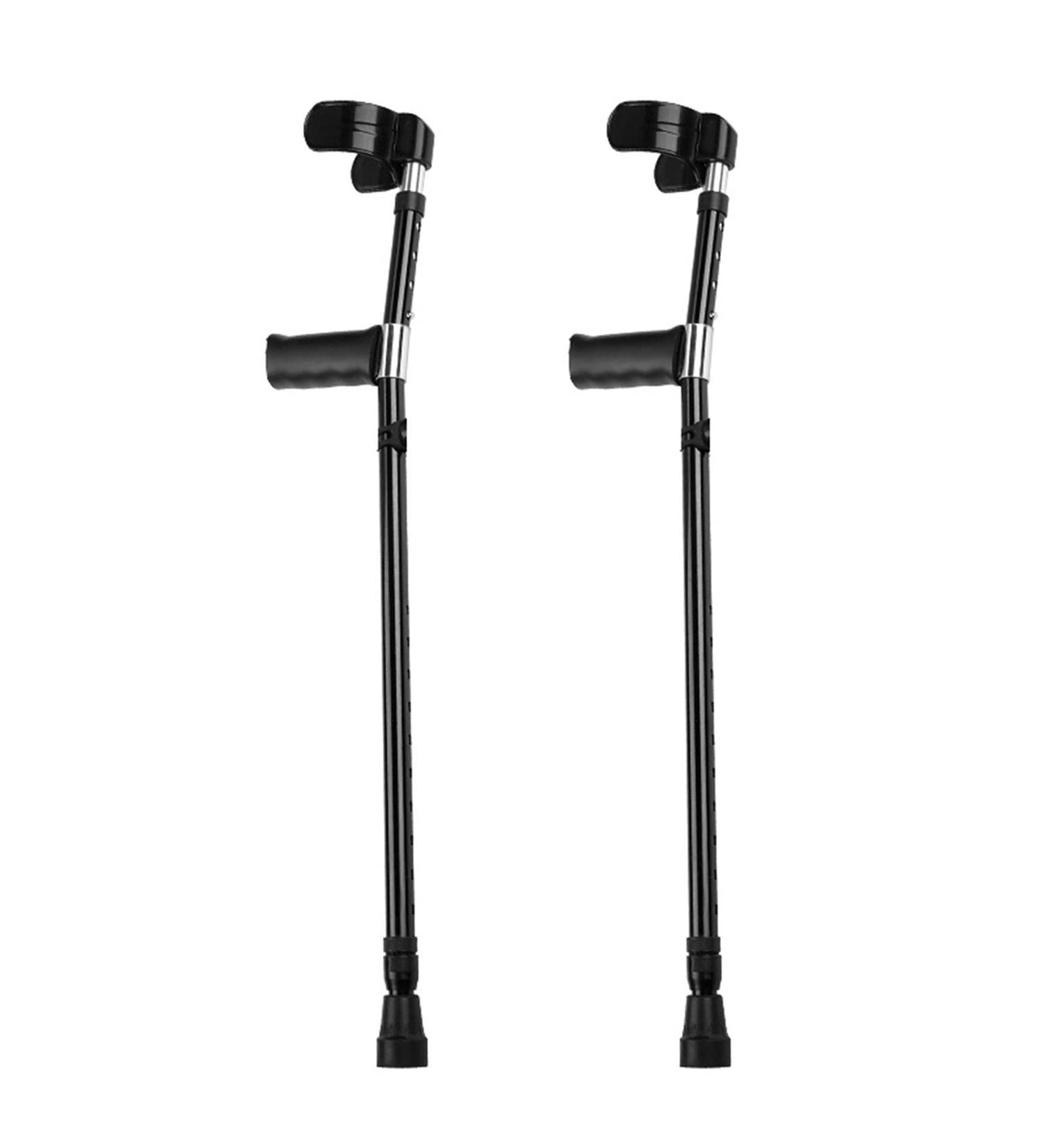 Lightweight Crutches are The Best Choice for Recovery 2 Ergonomic Adult Adjustable Walkers Aluminum Medical-Grade Crutches with Forearm Support Black Warm Life - Buy Online on GoSupps.com