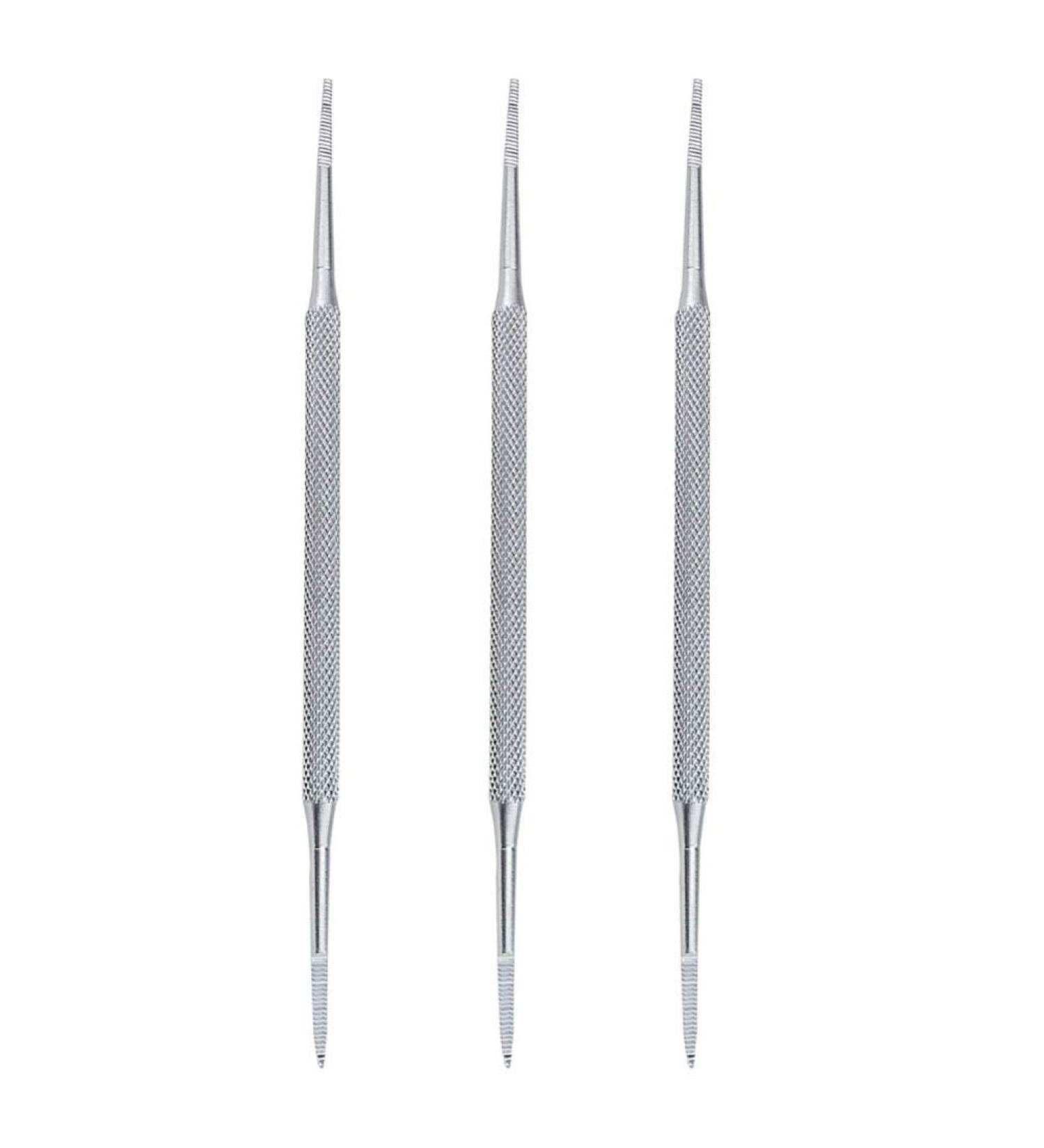 Nail Cleaner Tool 3Pcs Stainless Steel Double Sided Nail Cleaner Pedicure Nail Files Nail Pusher Spoon Cuticle Peeler Scraper Professional Pedicure Tools Nail Sets - Buy Online on GoSupps.com