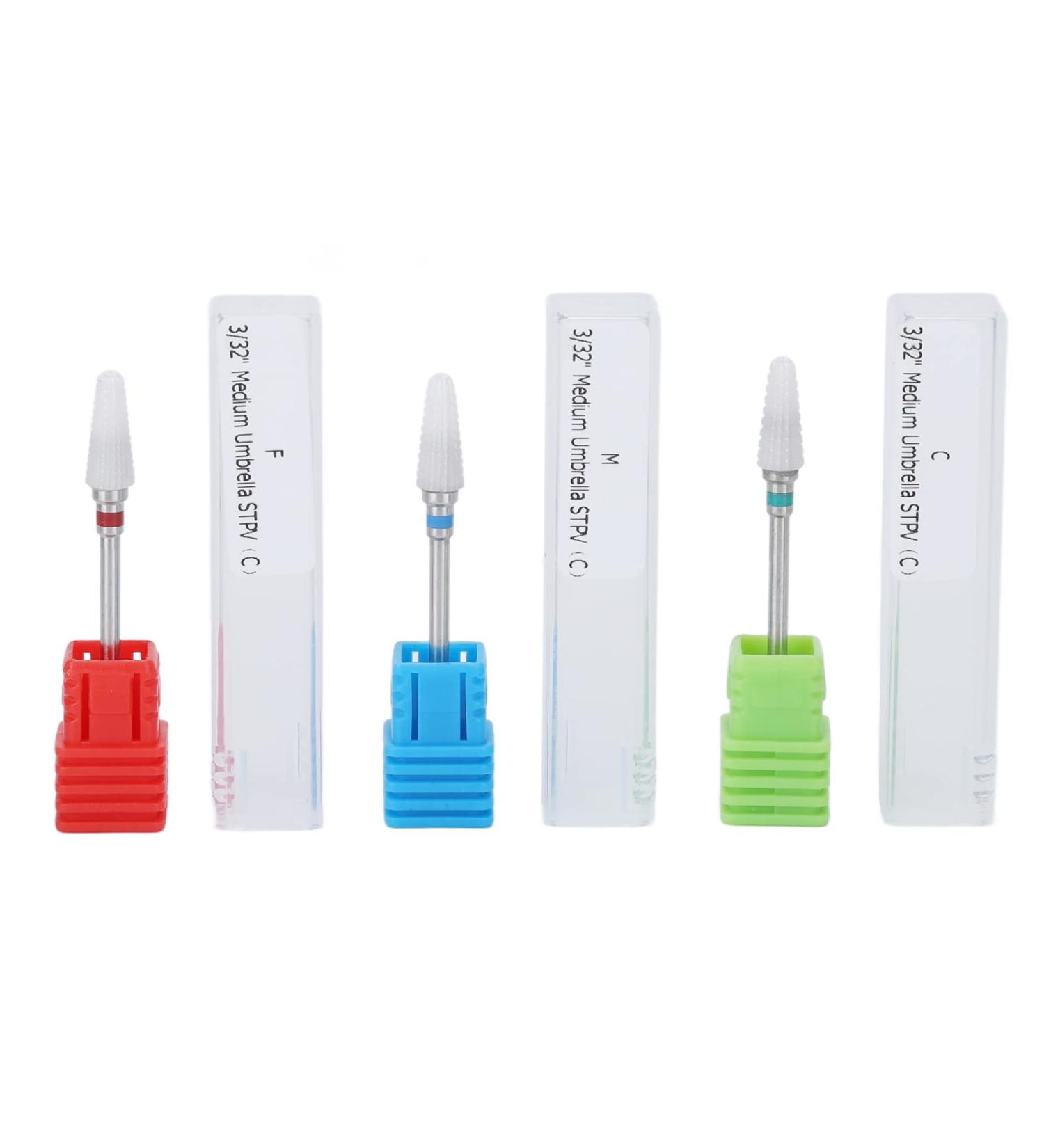  Pongnas Efile Professional Ceramic Nail Drill Bits for Gel Removal Polishing Nail Drill Accessory for Electric Nail Drill - Buy Online on GoSupps.com