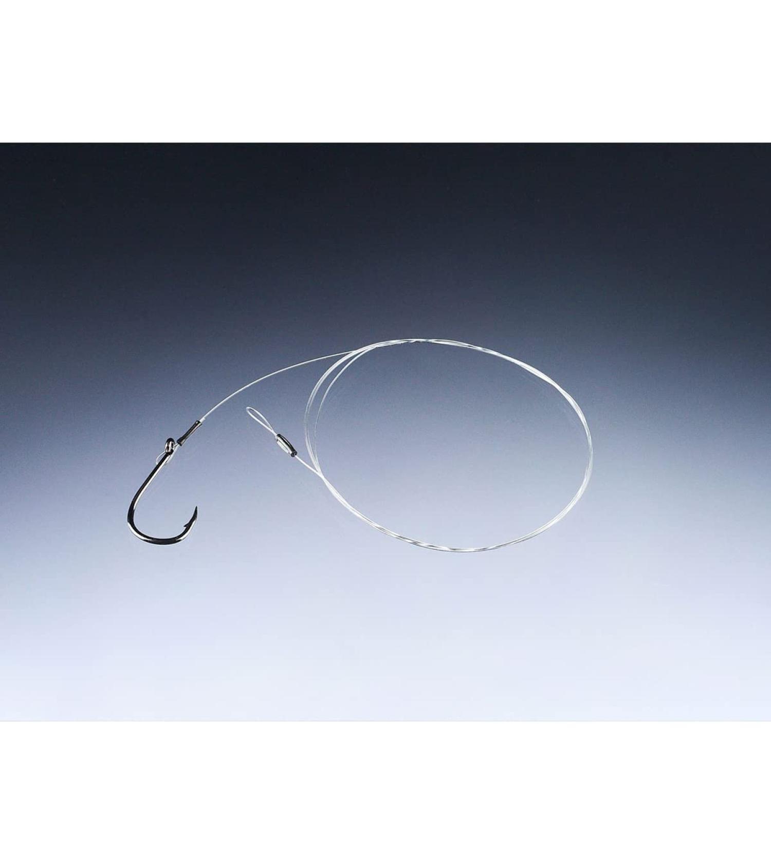 Balzer MK Zander Fluorocarbon leader with single hook 80cm 2/0-0.33mm