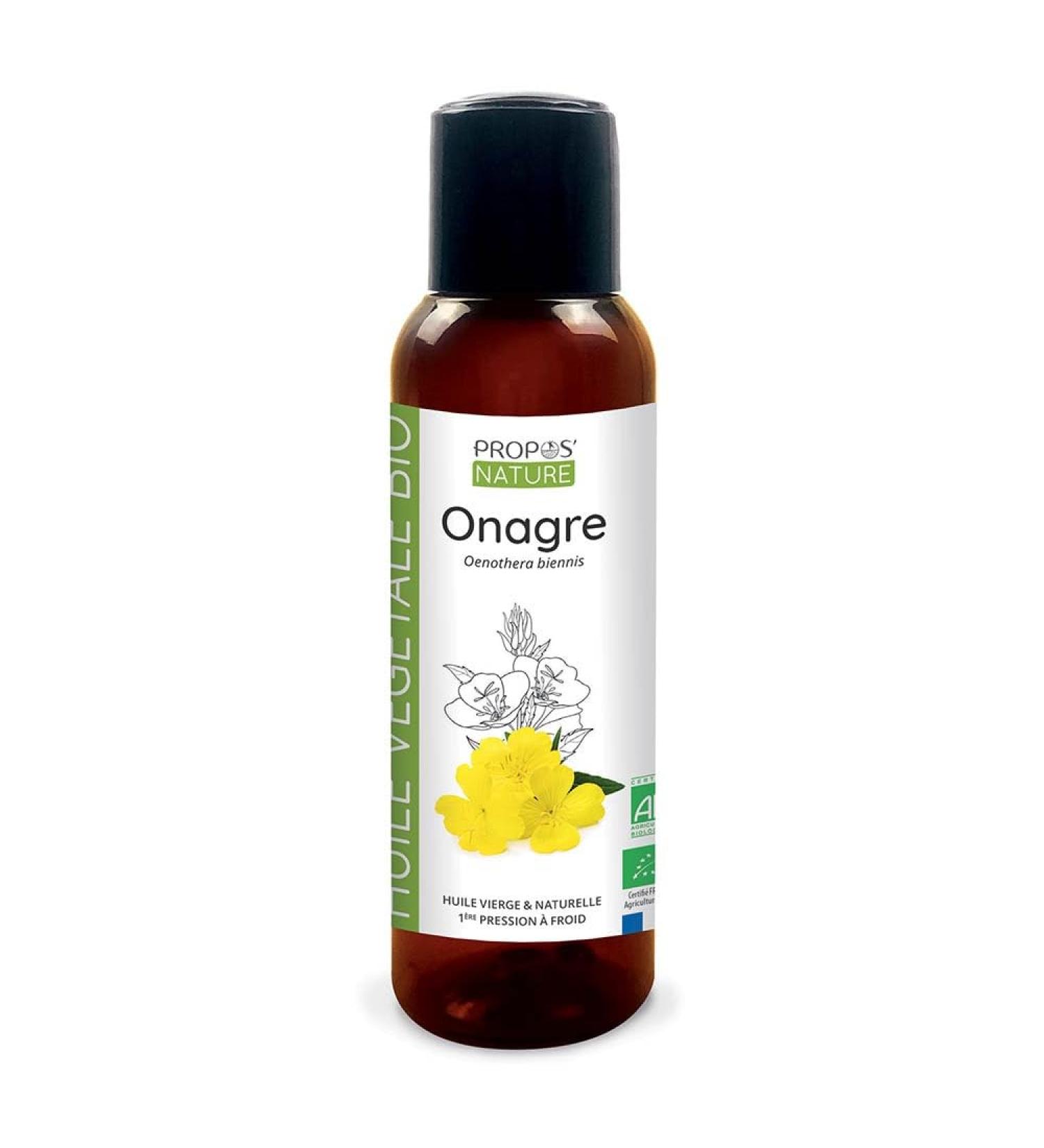 Organic Evening Primrose Oil - 100% Natural - 100 ml PROPOS'NATURE - Buy Online on GoSupps.com