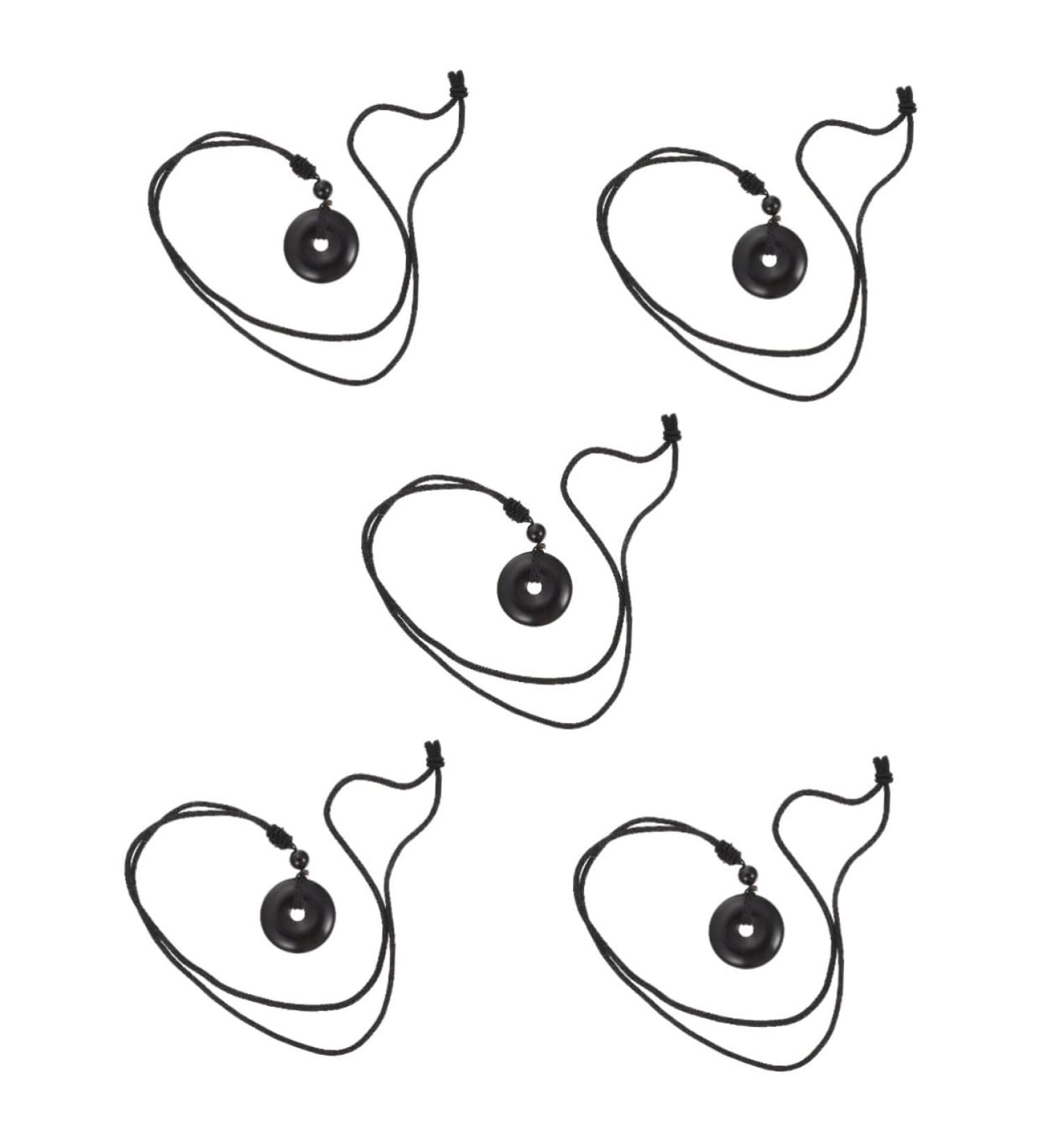 Minkissy 5-St Necklace with Safety Buckle - Harmony Men's and Women's Jewelry Chinese Style Crystal Pendant for Festivals - Buy Online on GoSupps.com