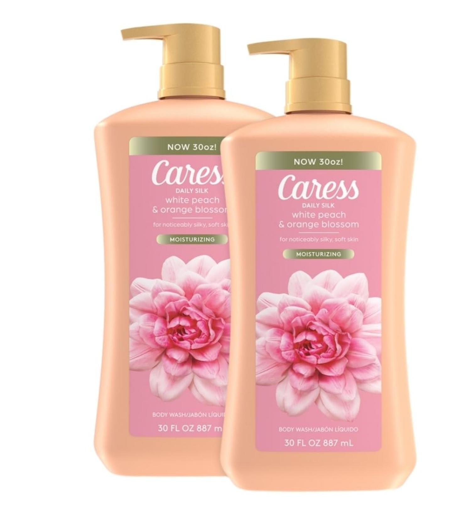Caress Daily Silk Hydrating Body Wash White Peach & Orange Blossom (30 fl. oz 2 pk)