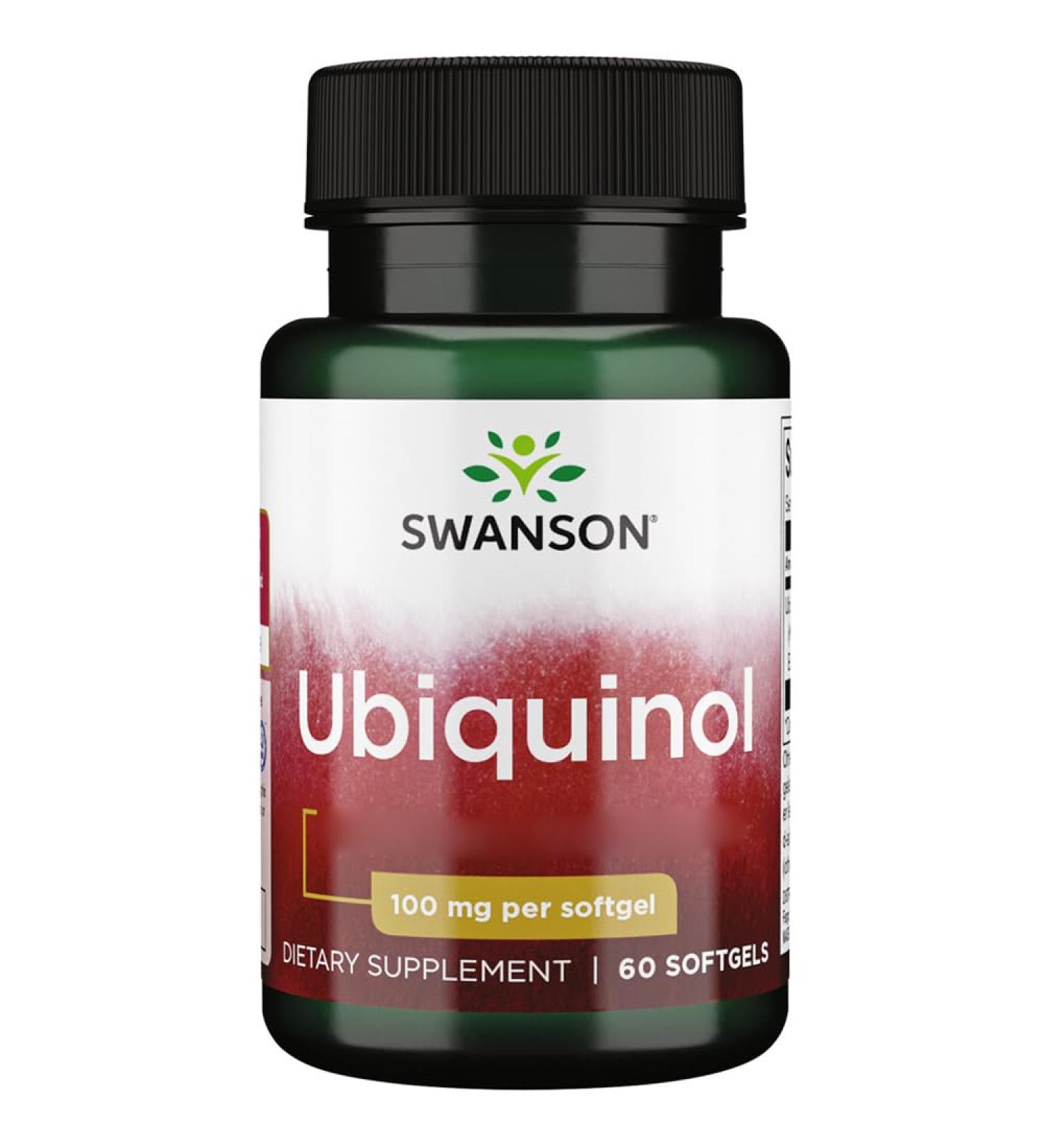 Swanson Ultra Ubiquinol Coenzyme Q10 Active 100mg 60 Soft Capsules High Dosed Lab Tested Gluten Free Non-GMO - Buy Online on GoSupps.com