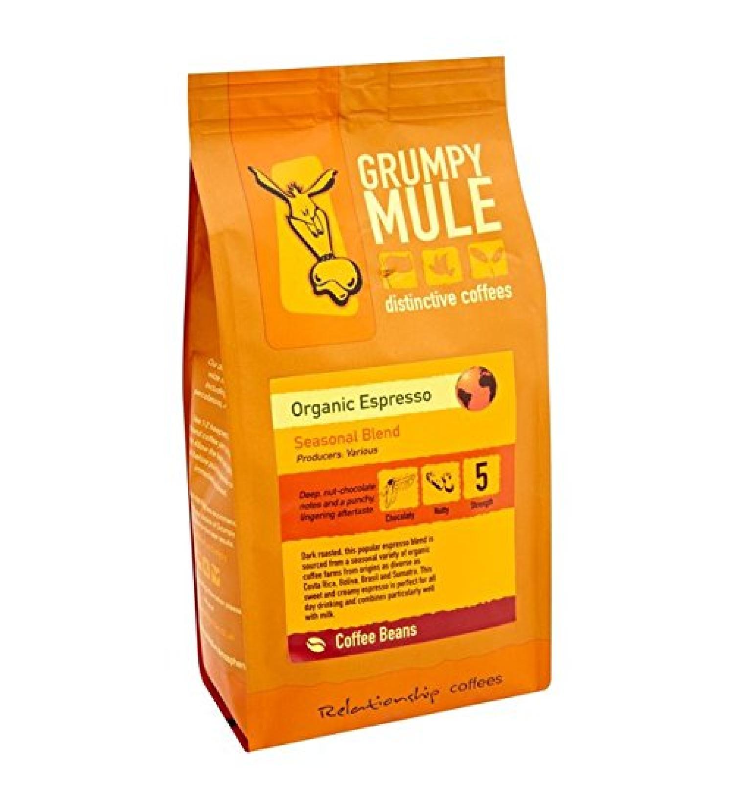 Grumpy Mule Grumpy Mule Organic Espresso Beans 227g