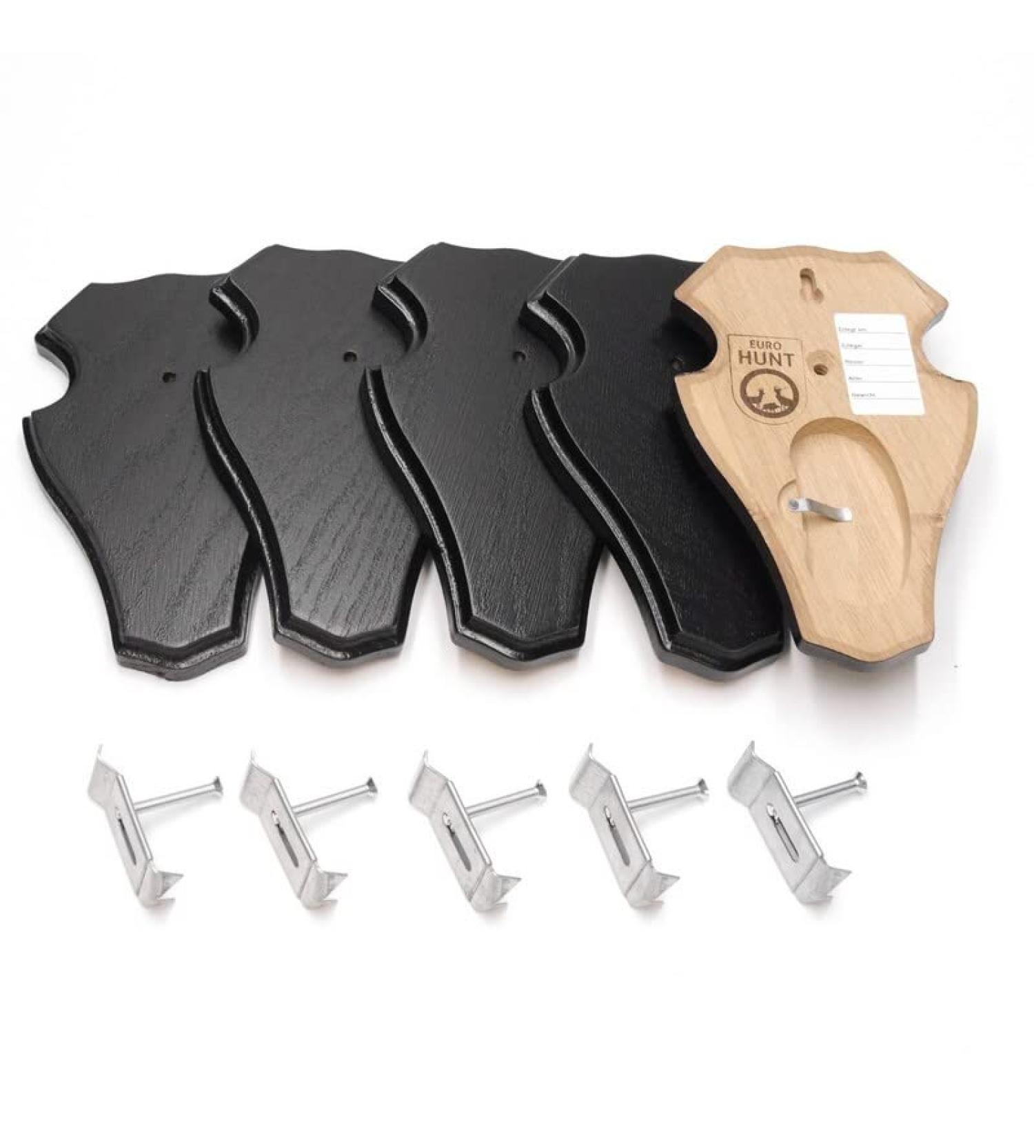Roebuck Board Oak 1 - Set of 5 Dark Cutting Boards with Metal Clamps | Premium Quality for Home Chefs - Buy Online on GoSupps.com