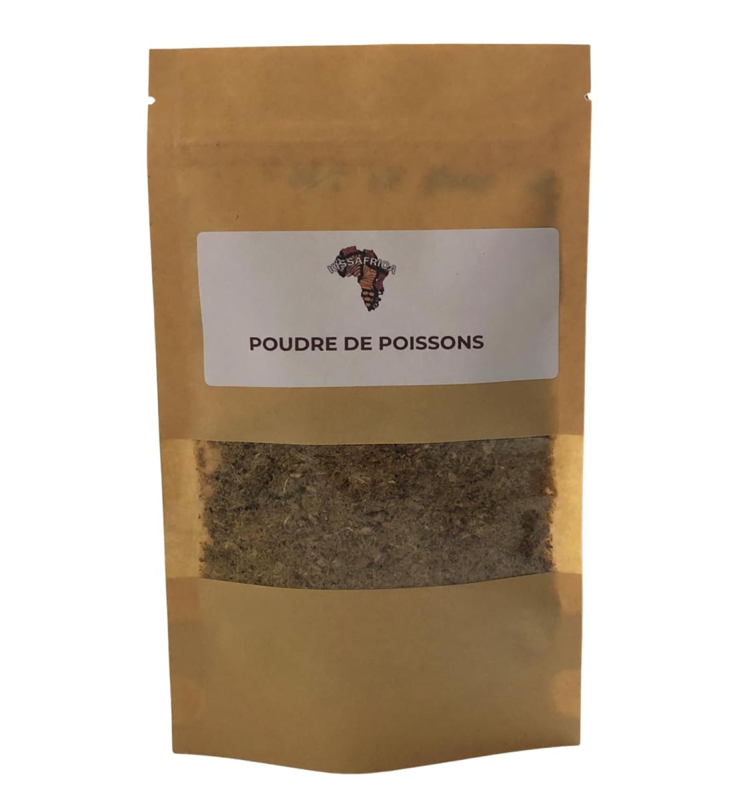 Poudre de poisson Assaisonnement naturel pour sauces bouillons et plats africains 50g