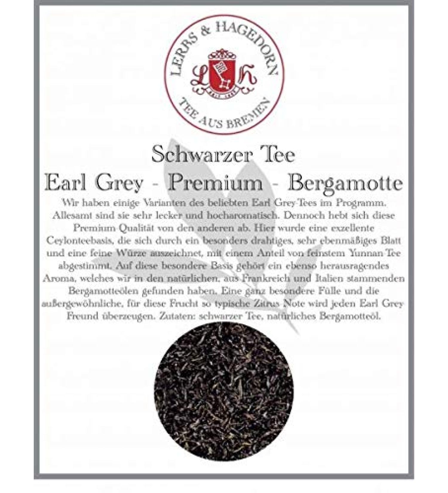  Lerbs & Hagedorn Earl Grey Premium 1 kg Bergamot Black Tea - Buy Online on GoSupps.com