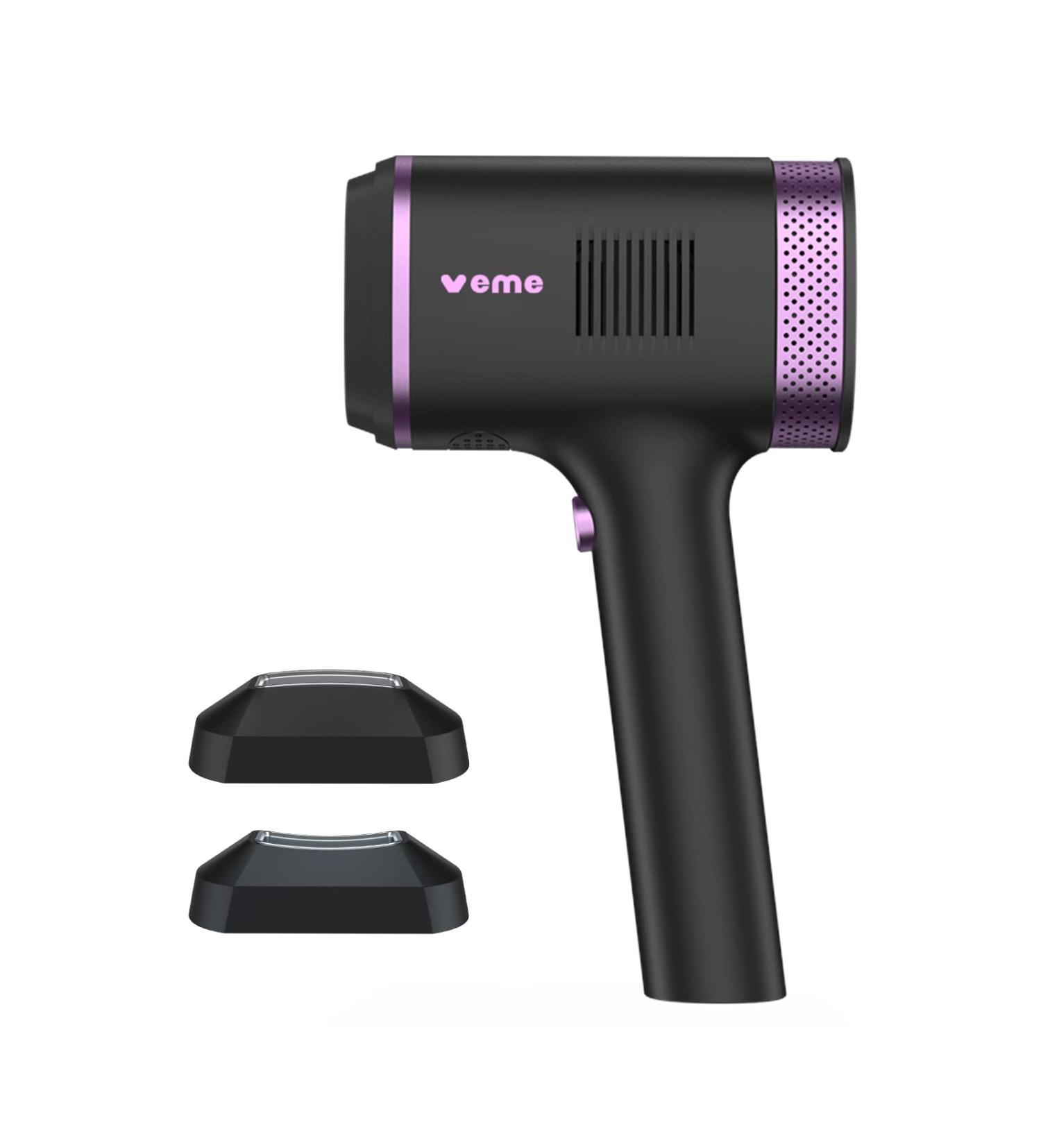 IPL Hair Removal Device with Infinite Flashes, 2 Attachments - Bikini, Underarms, Face, Arm, Leg - Corded - Buy Online on GoSupps.com