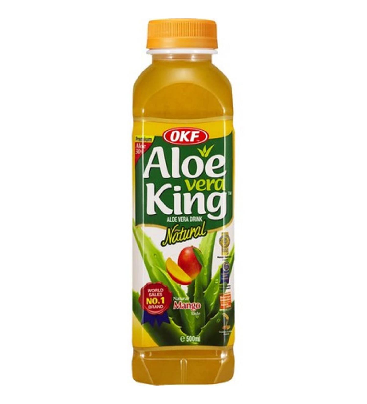 OKF King Mango Aloe Vera Drinks 500 ml Pack of 20 - Buy Online on GoSupps.com