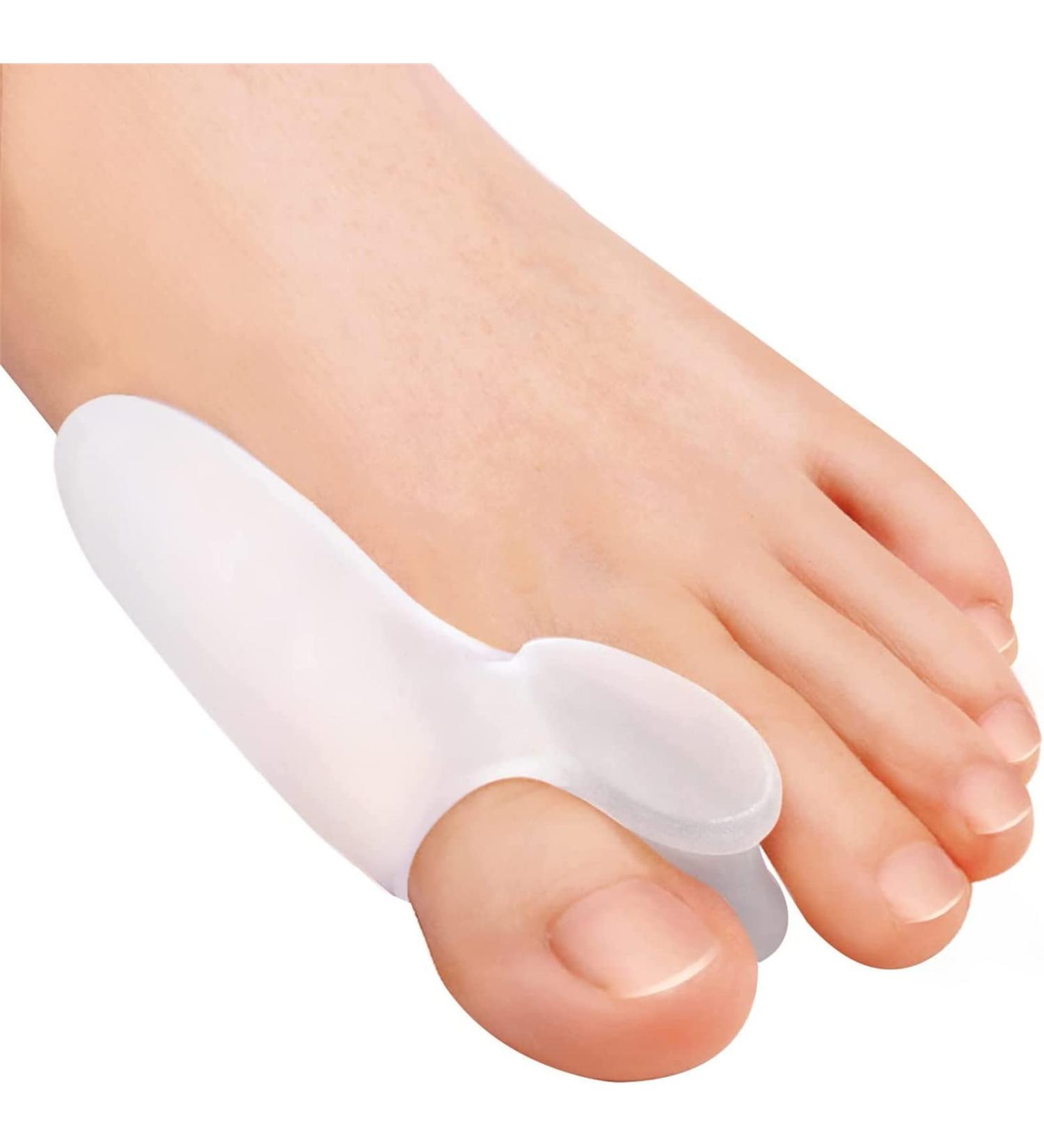 4-Piece Toe Spreader for Hallux Valgus - Silicone Ball Protection & Toe Separator Bandage - Pain Relief for Bunions - Buy Online on GoSupps.com