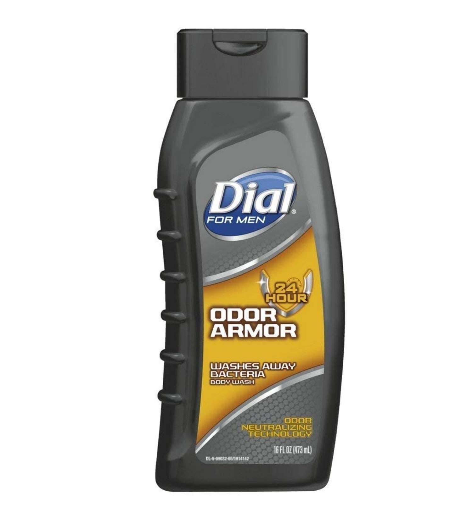 Dial For Men Antibacterial Body Wash Odor Armor 16 oz ( Pack of 3)