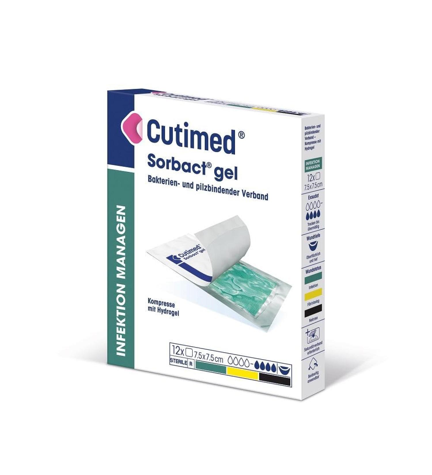 Buy Cutimed 7261102 Sorbact Gel Dressings - 7.5cm x 7.5cm (Pack of 12) - International Shipping Available - Buy Online on GoSupps.com