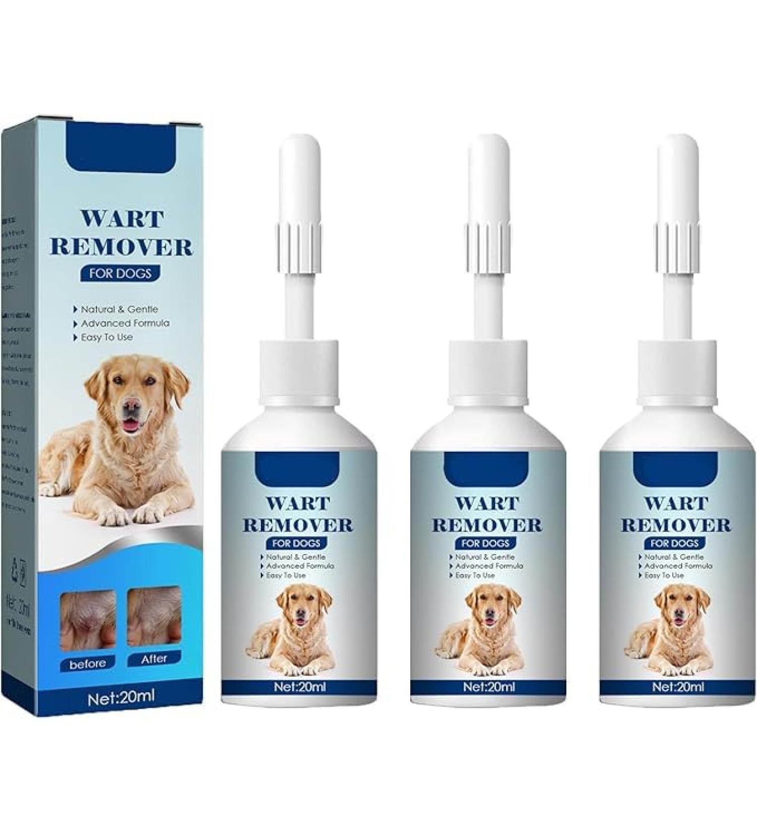  1/2/3/4/5Pcs Natural Dog Wart Removal Treatment | Dog Wart Remover | Dog Skin Tags with no Harm and Irritation | Effective Painless Wart Removal Treatment | Treatment for Dog Warts | 20ml (3Count (Pack of 3)) - Buy Online on GoSupps.com