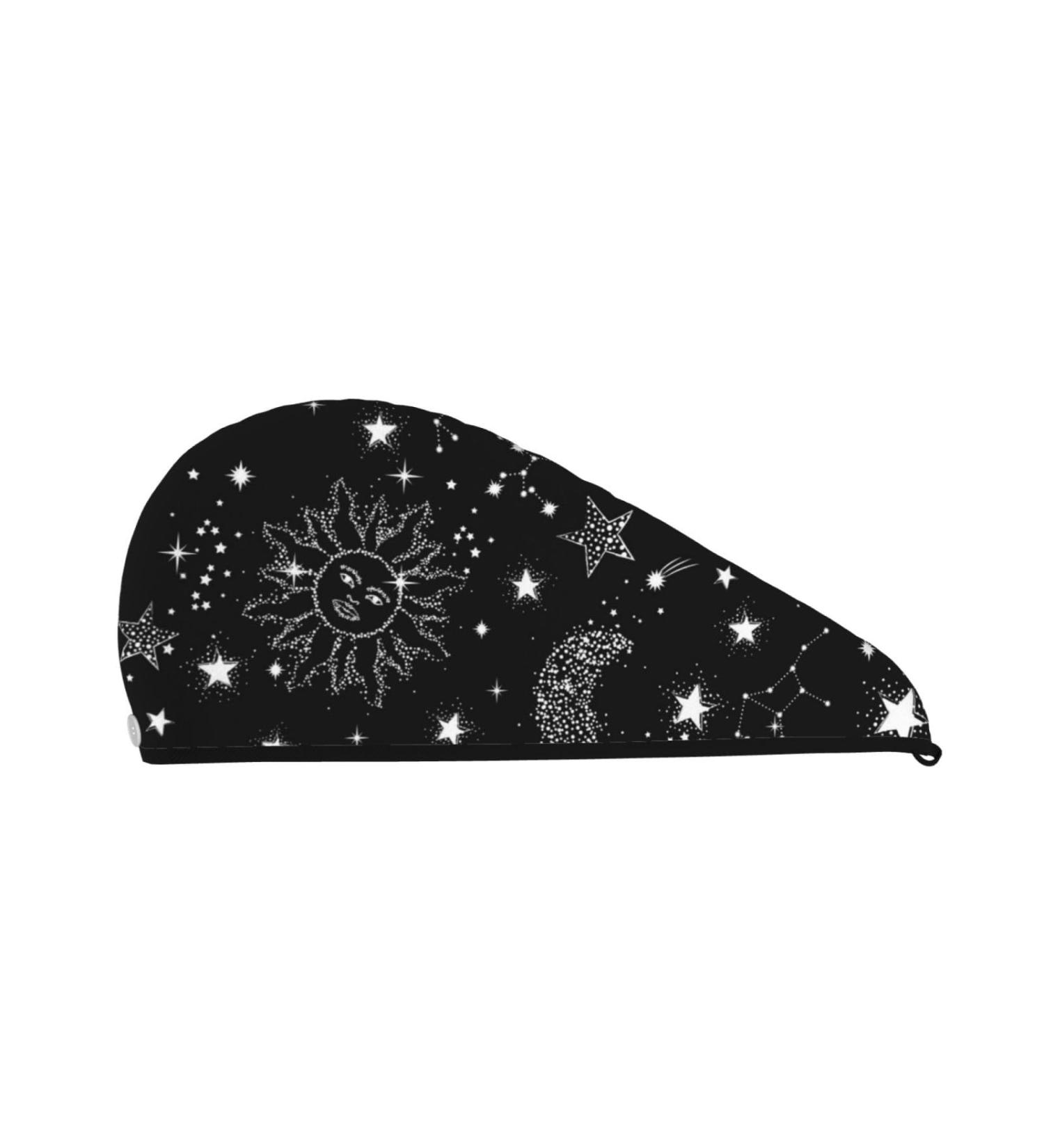 Microfiber Hair Drying Cap - Space Galaxy Soft Absorbent Towel Wrap for Quick Drying Curly Long & Thick Hair - Buy Online on GoSupps.com