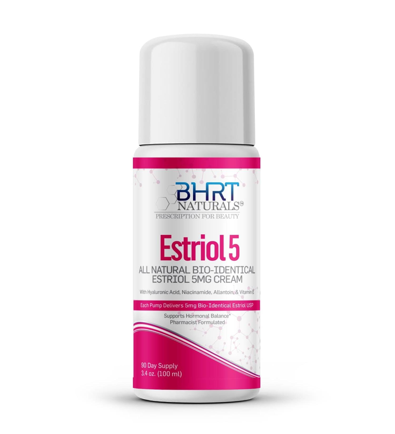 Estrogen Cream for Menopause Relief | Bioidentical Estriol - All Natural Hormone Balance | Pharmacist Formulated - USA Made - Buy Online on GoSupps.com